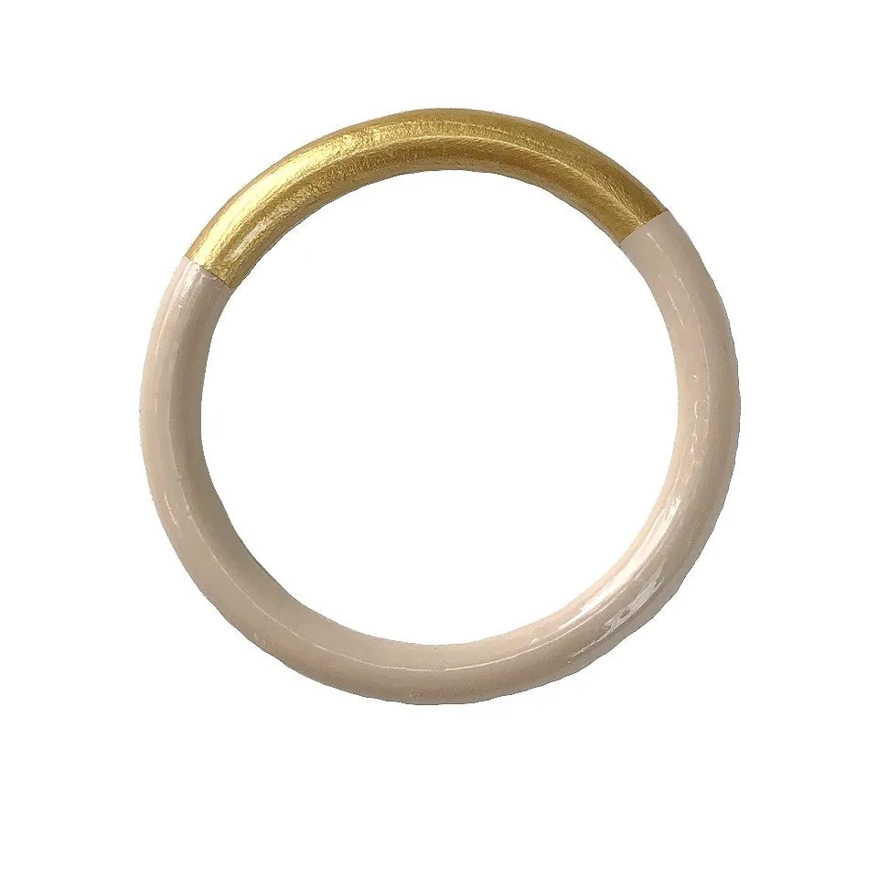 Solid Two-Tone Bangle©  - 9 Color Options