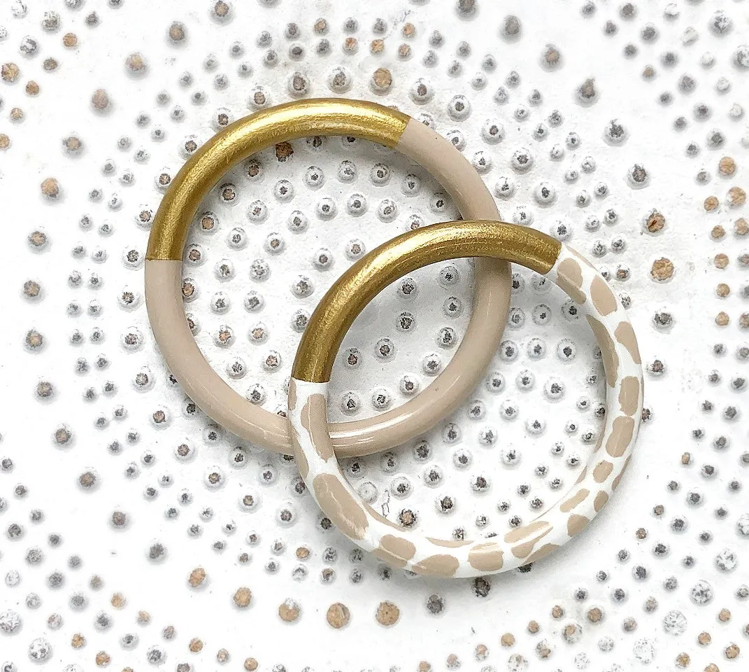 Solid Two-Tone Bangle©  - 9 Color Options