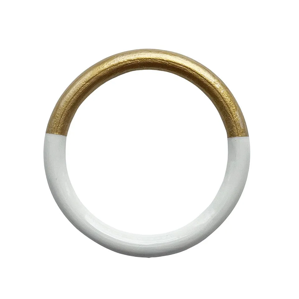 Solid Two-Tone Bangle©  - 9 Color Options