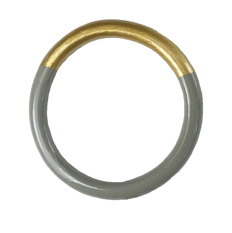 Solid Two-Tone Bangle©  - 9 Color Options