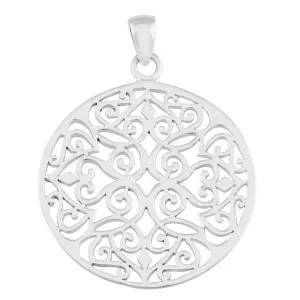 Southern Gates Sterling Silver Large Round Pendant (81100)