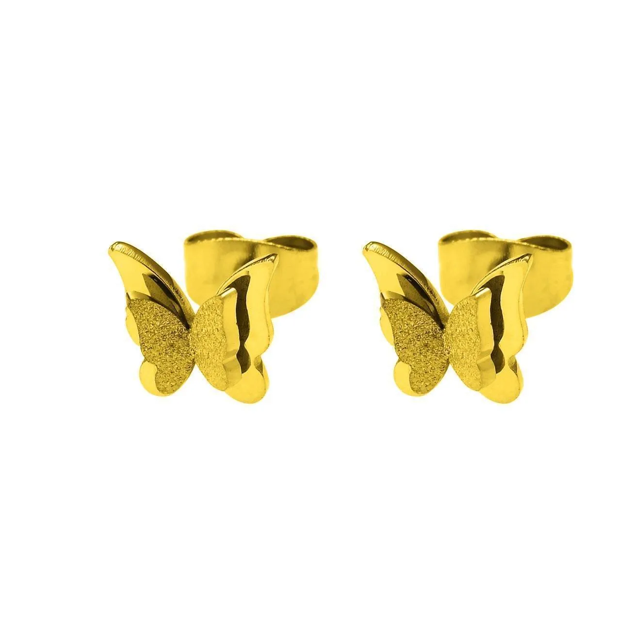 Sparkling Butterfly Stud Earrings