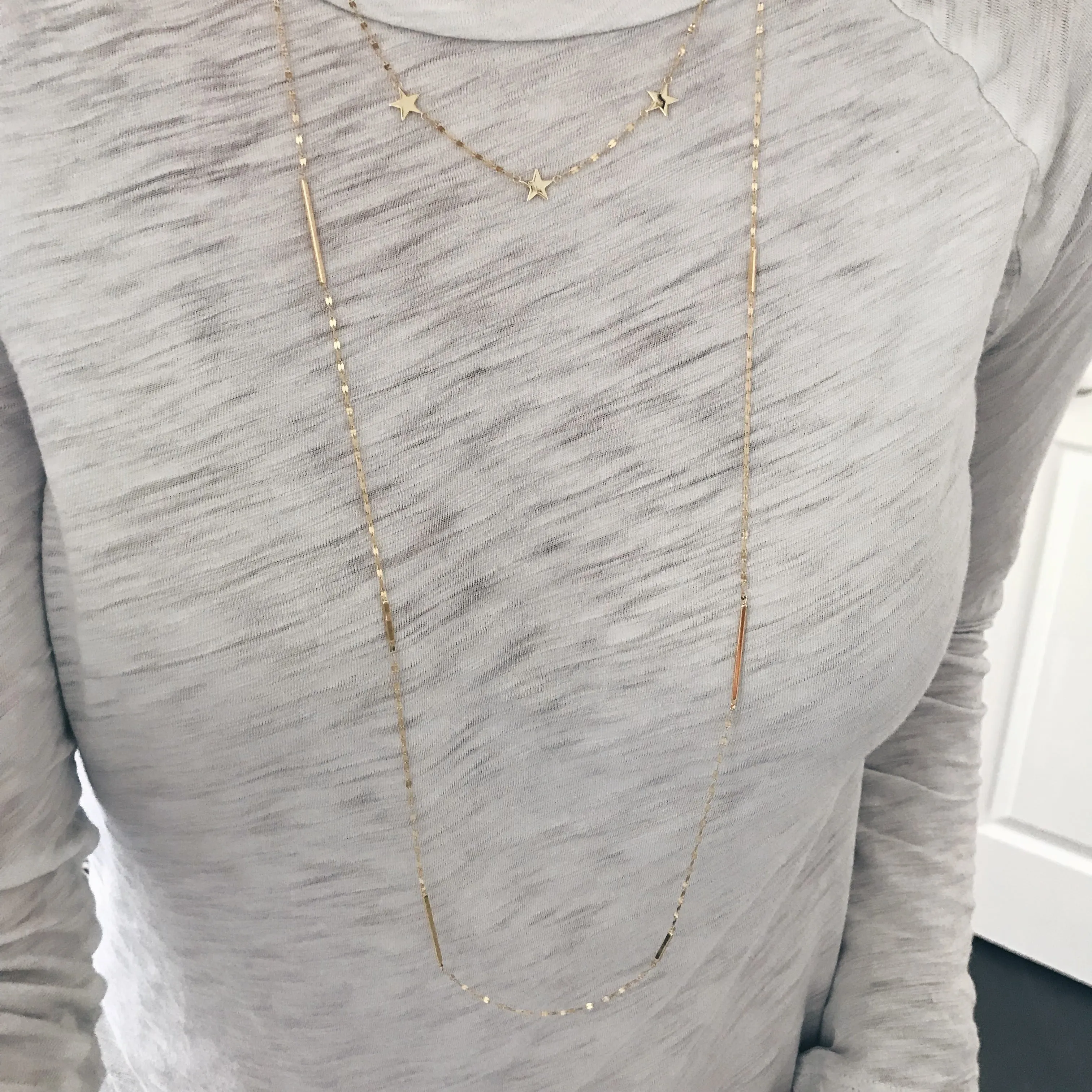 Sparkling Gold Star Necklace