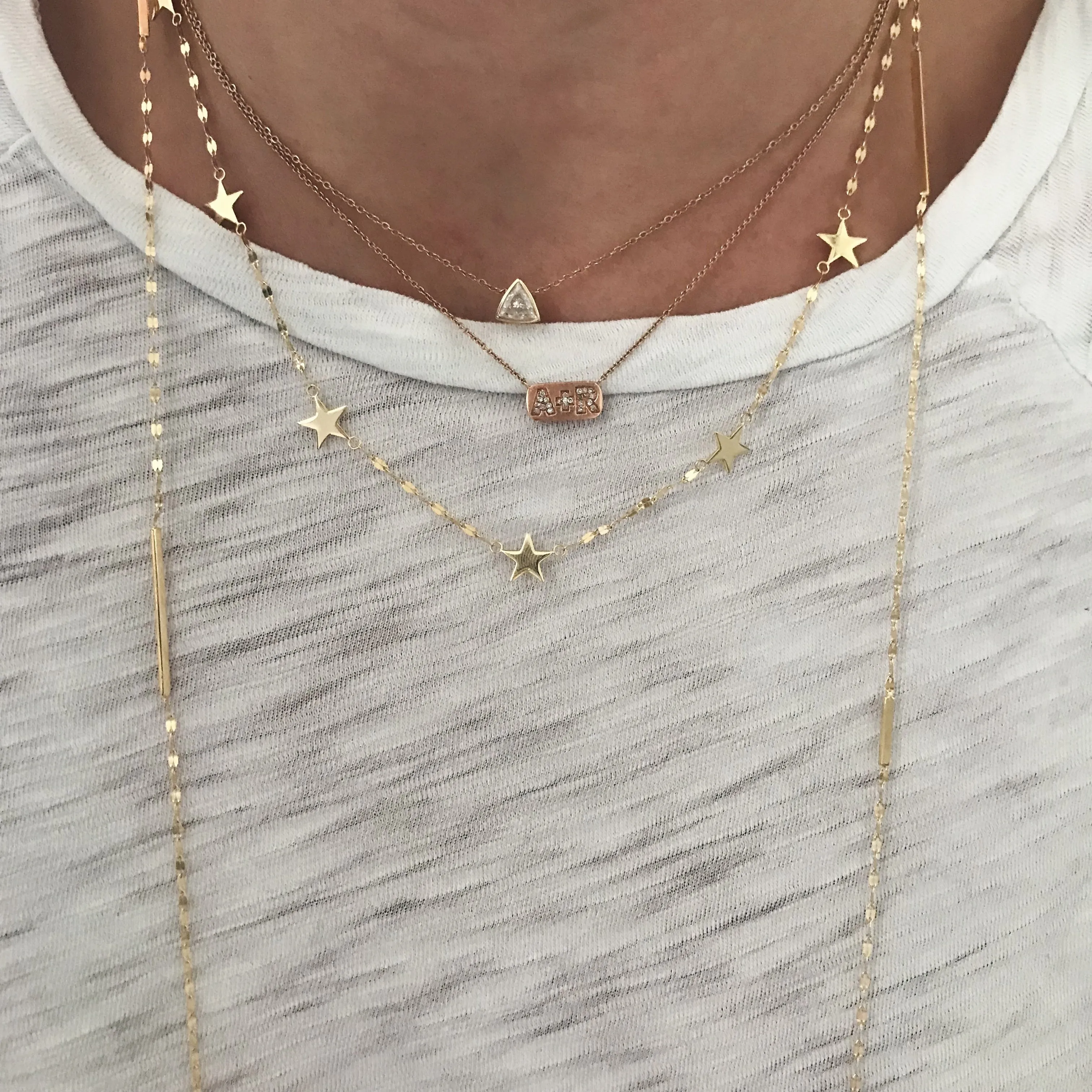 Sparkling Gold Star Necklace
