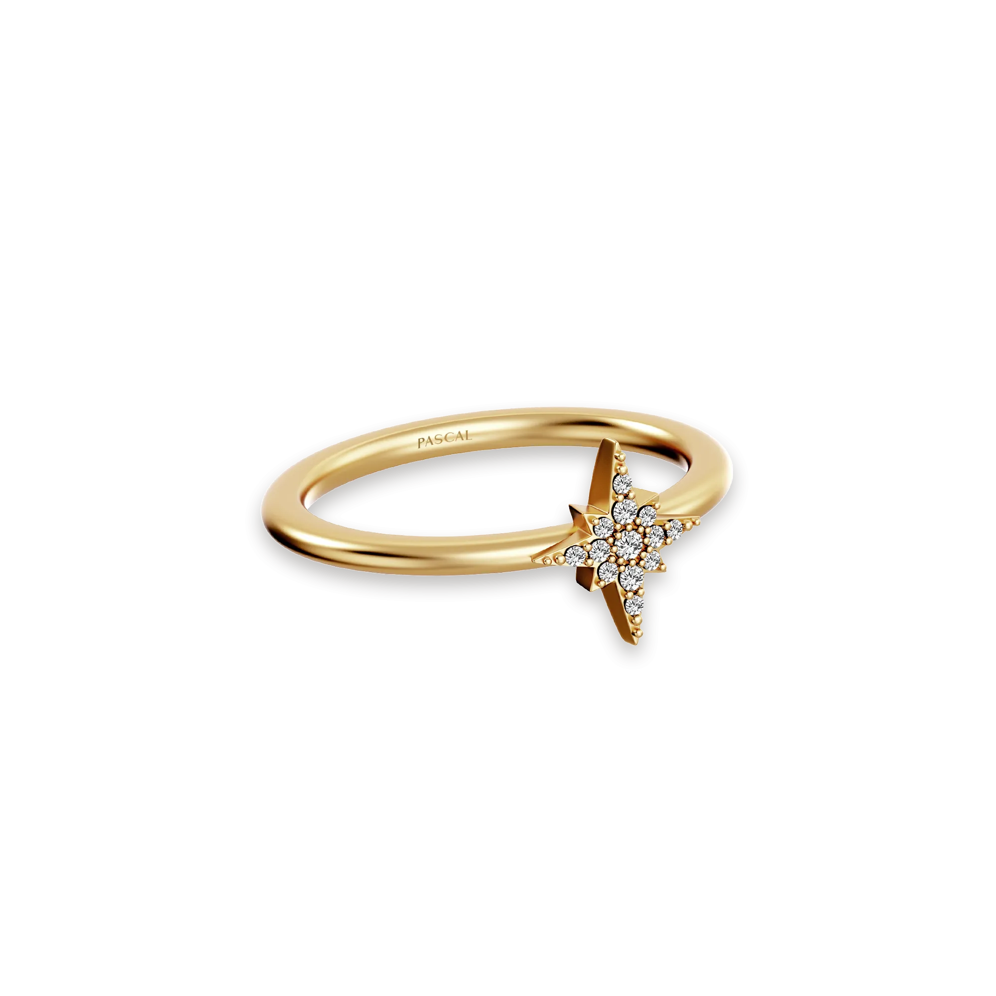 Sparkling Star Diamond Ring