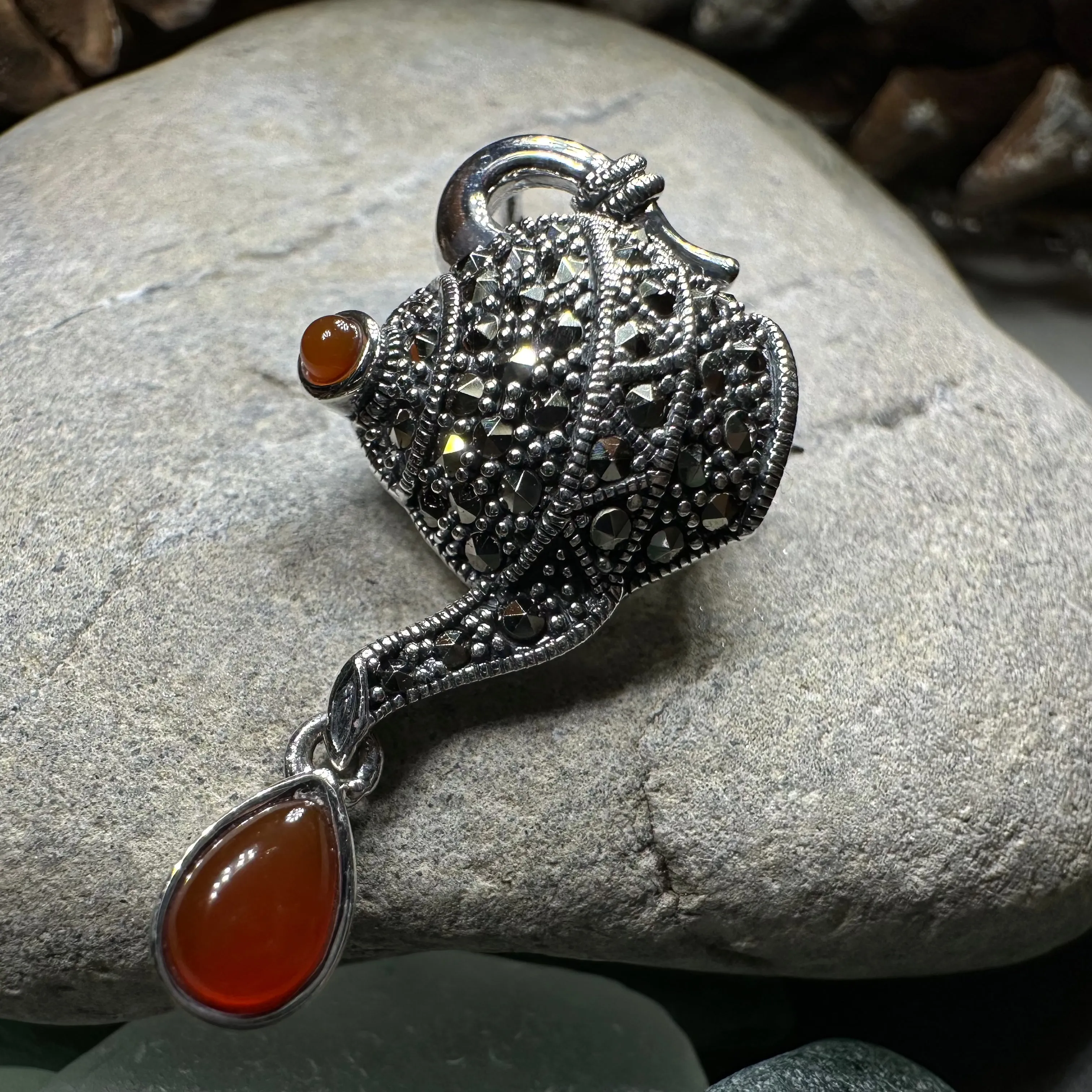Spot of Tea Teapot Brooch