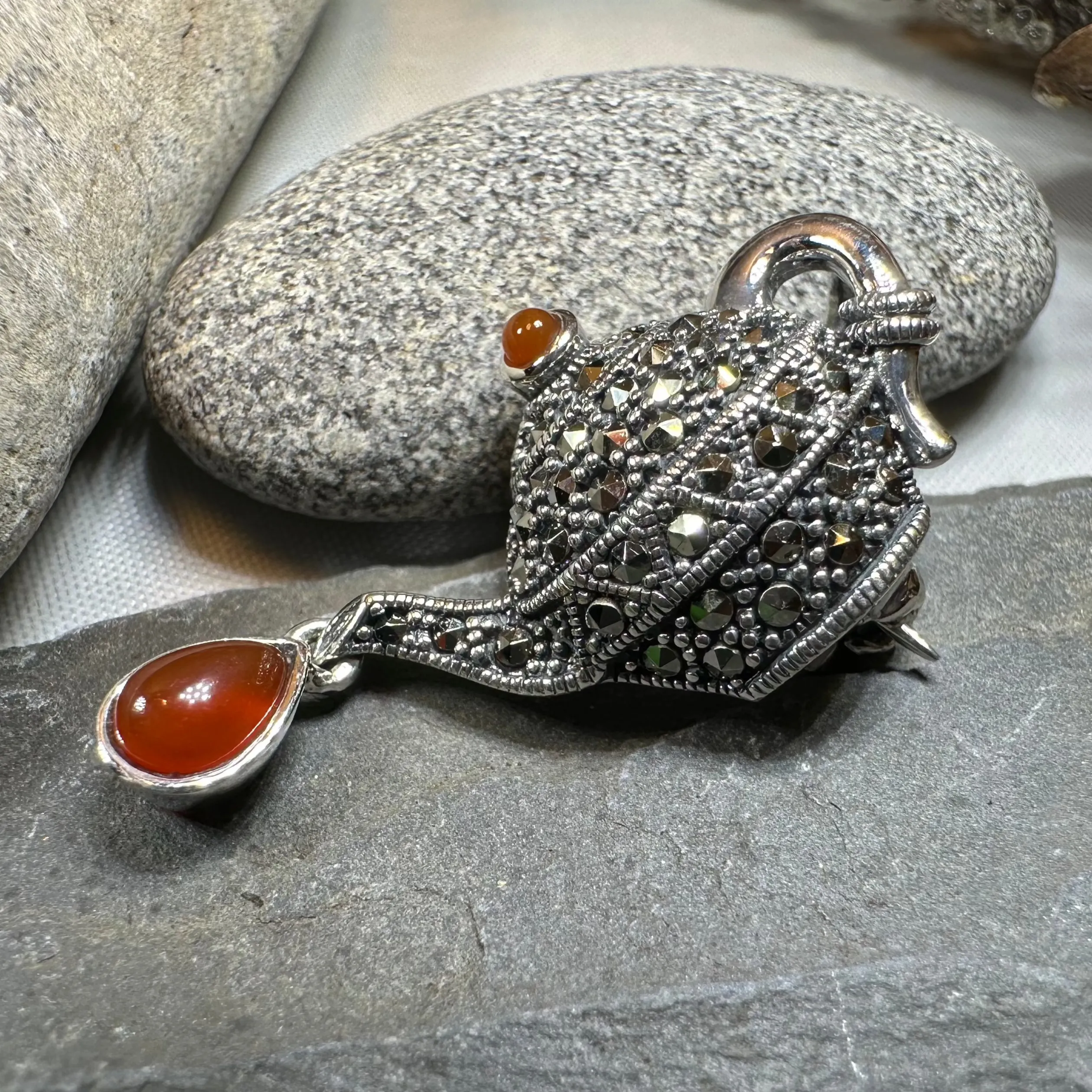 Spot of Tea Teapot Brooch