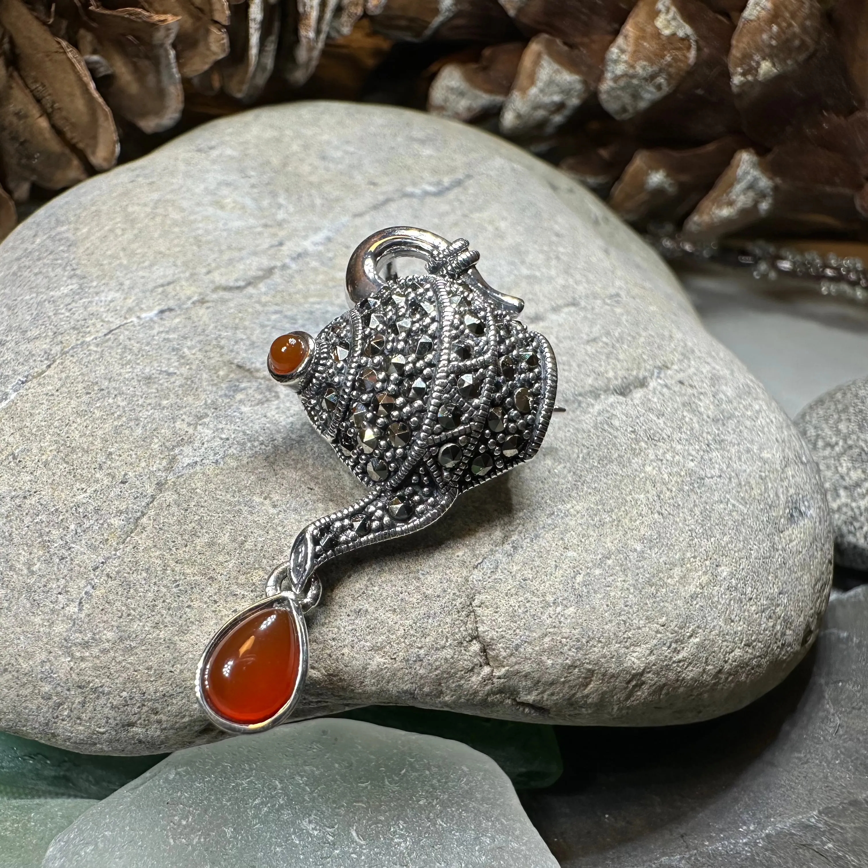 Spot of Tea Teapot Brooch