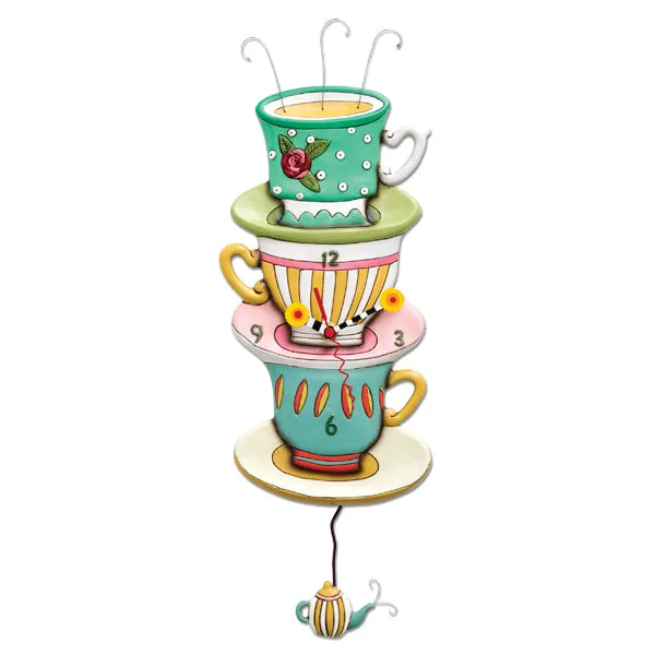 Spot of Tea Whimsical Clock