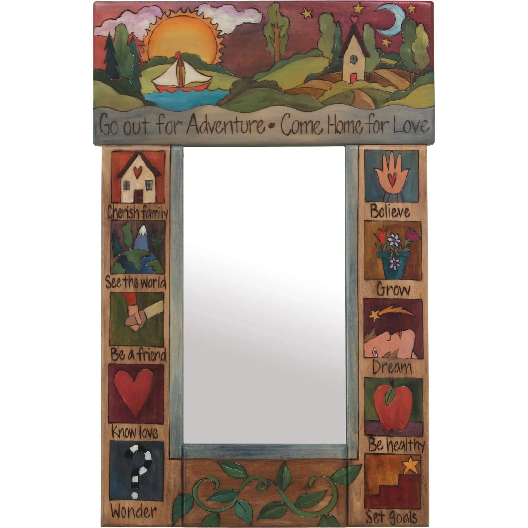 Square Topped Standard Mirror by Sticks MIR051, MIR054-S314749