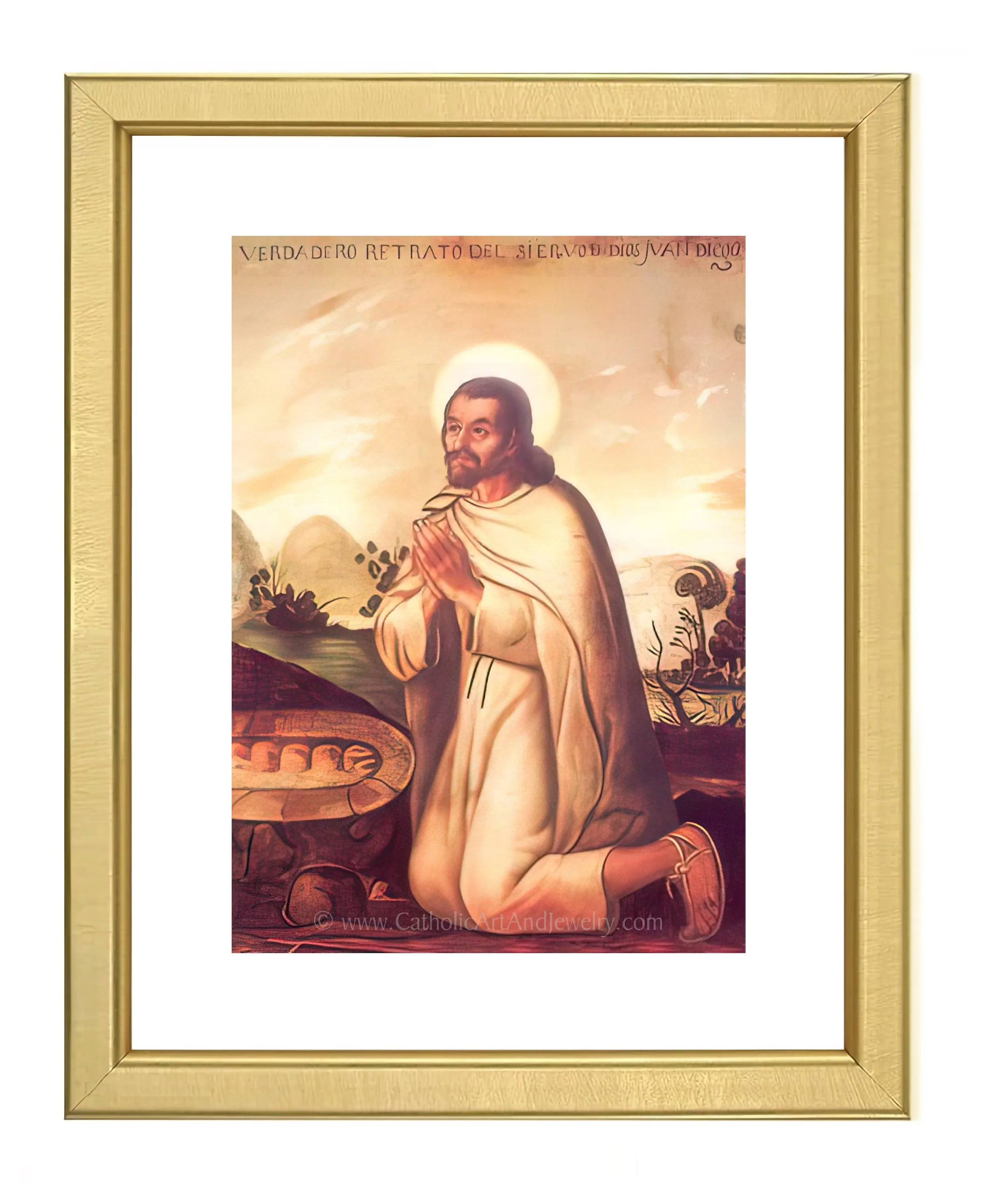 St. Juan Diego – by Miguel Cabrera – Catholic Art Print