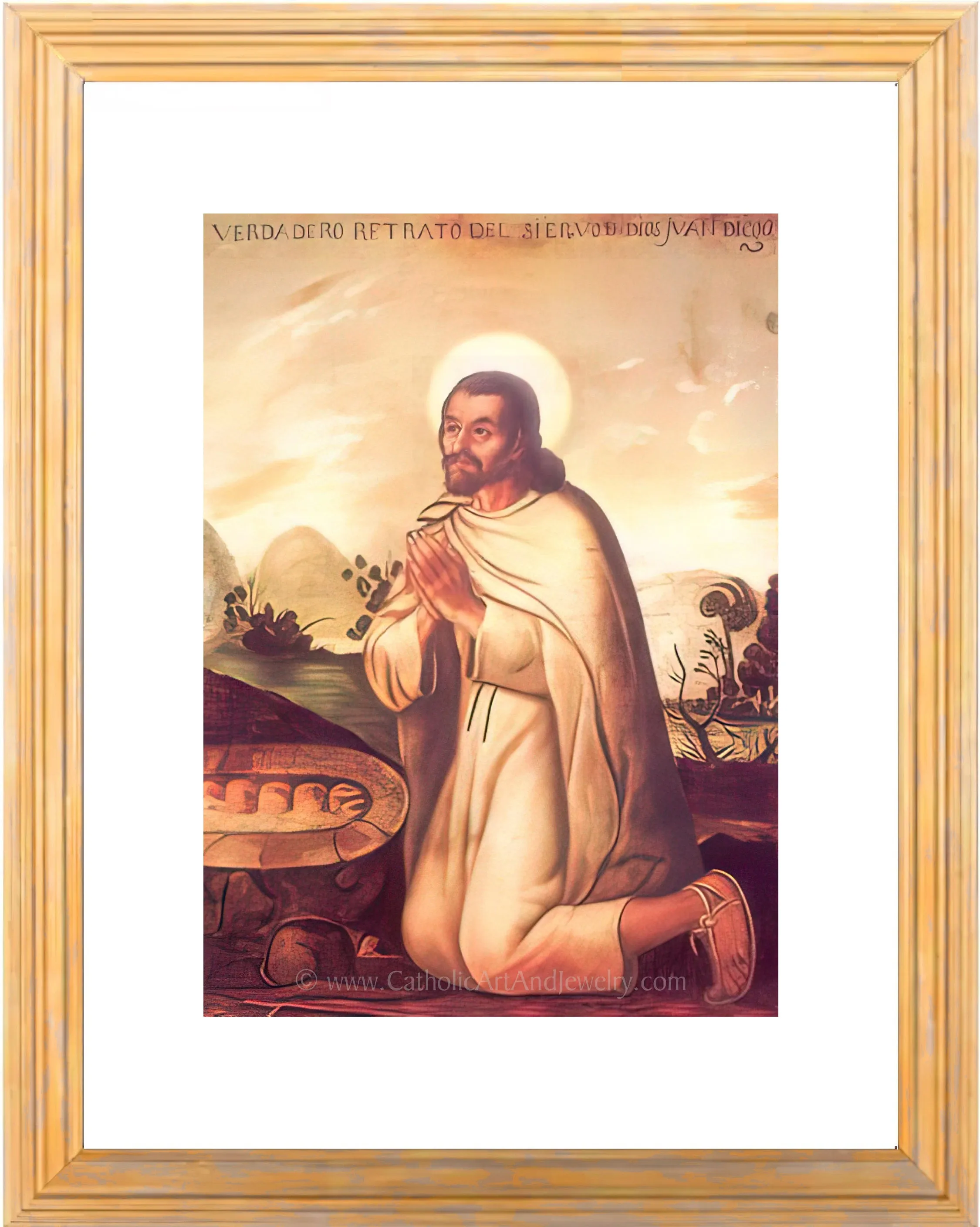 St. Juan Diego – by Miguel Cabrera – Catholic Art Print