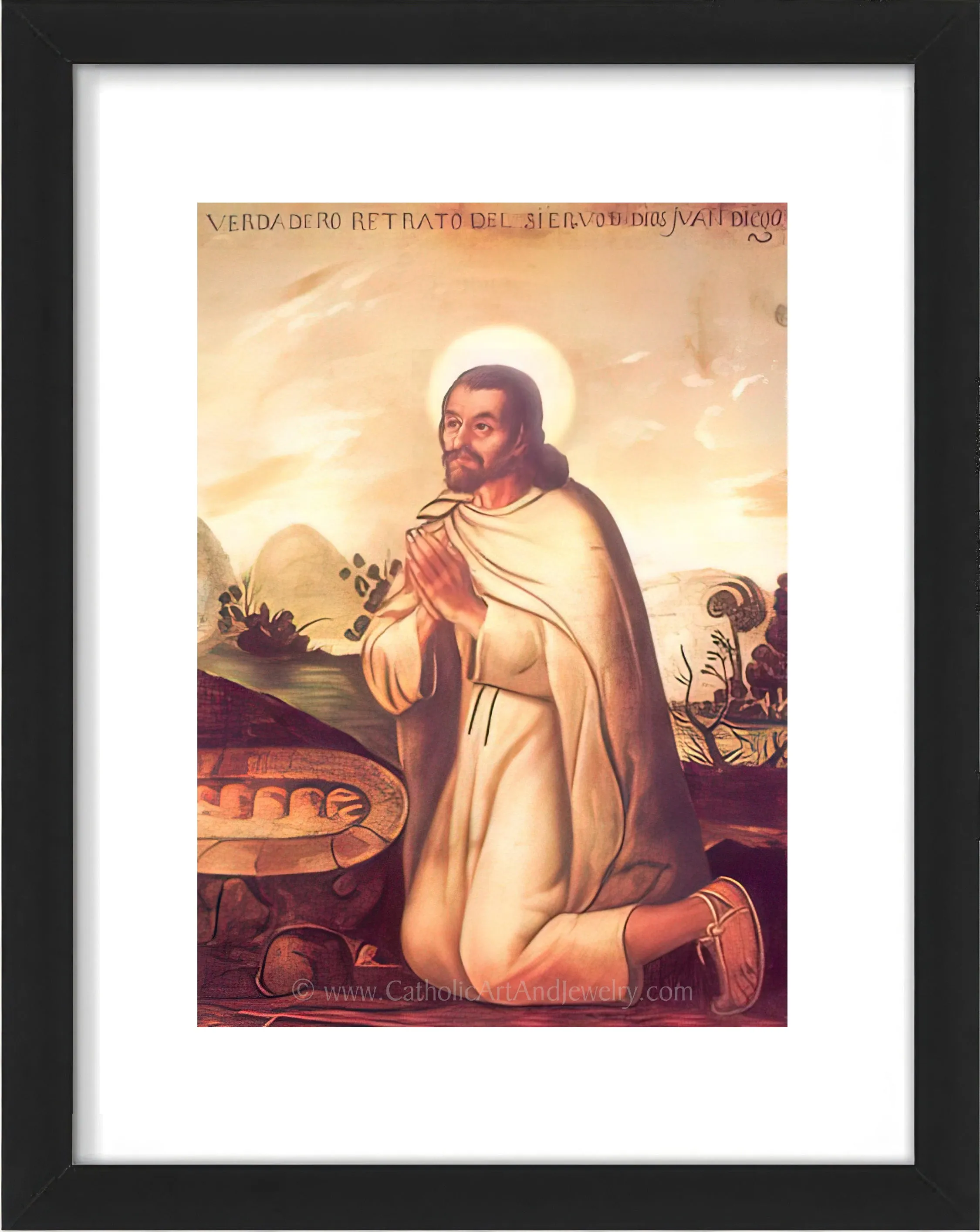 St. Juan Diego – by Miguel Cabrera – Catholic Art Print