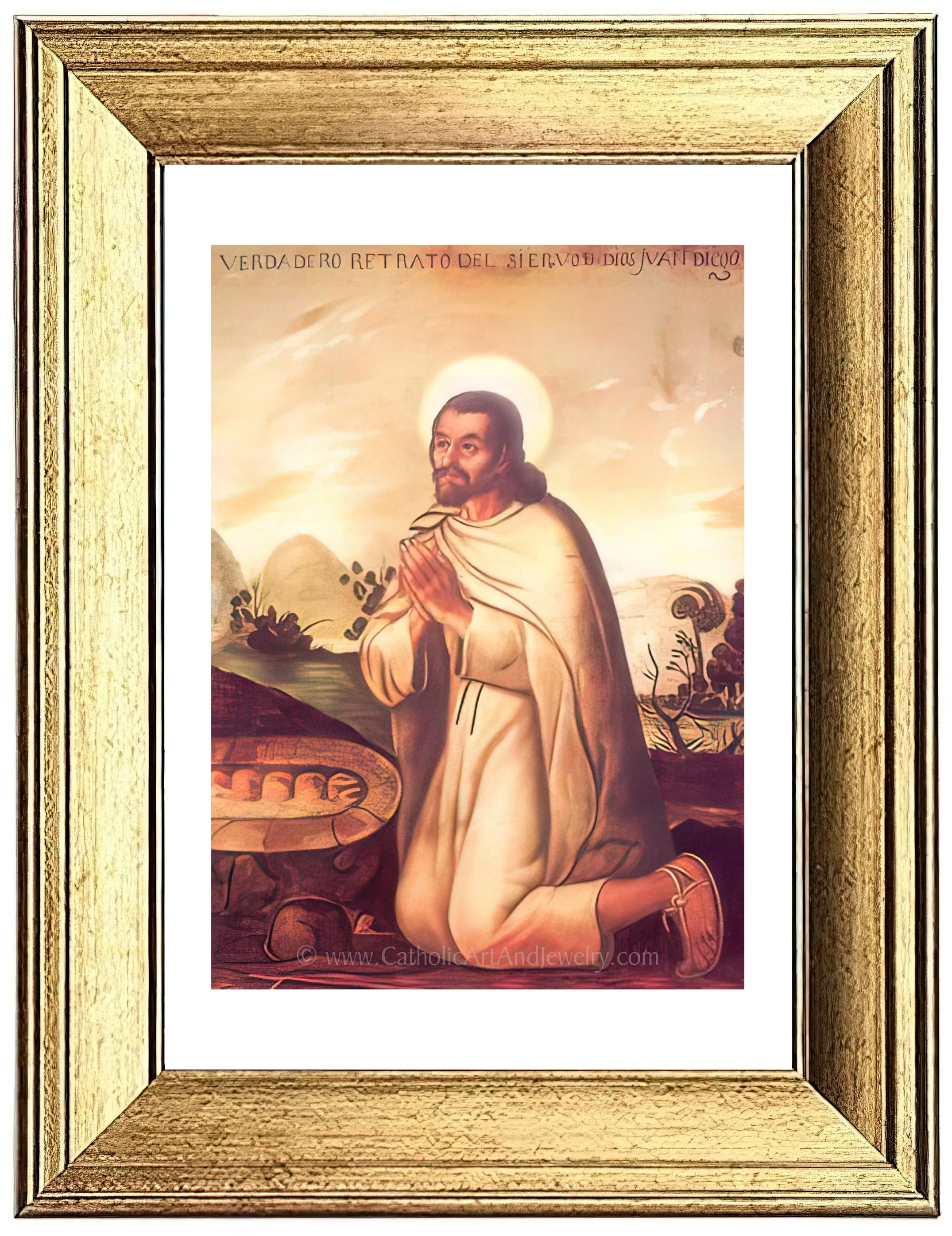 St. Juan Diego – by Miguel Cabrera – Catholic Art Print