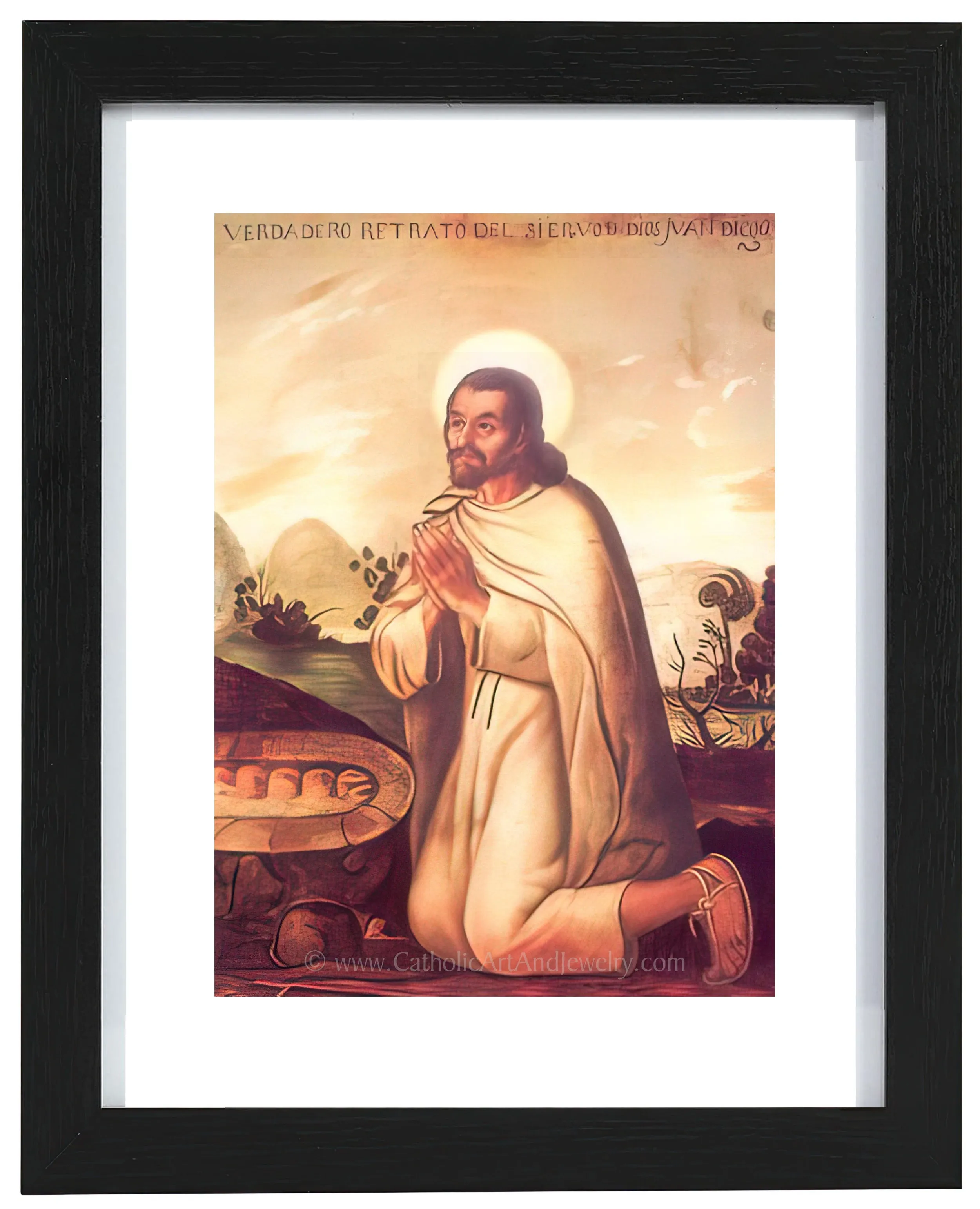 St. Juan Diego – by Miguel Cabrera – Catholic Art Print