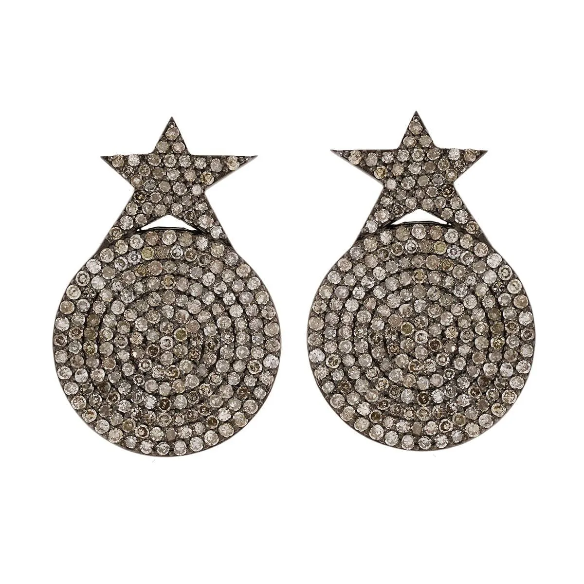 Star Disc Earrings