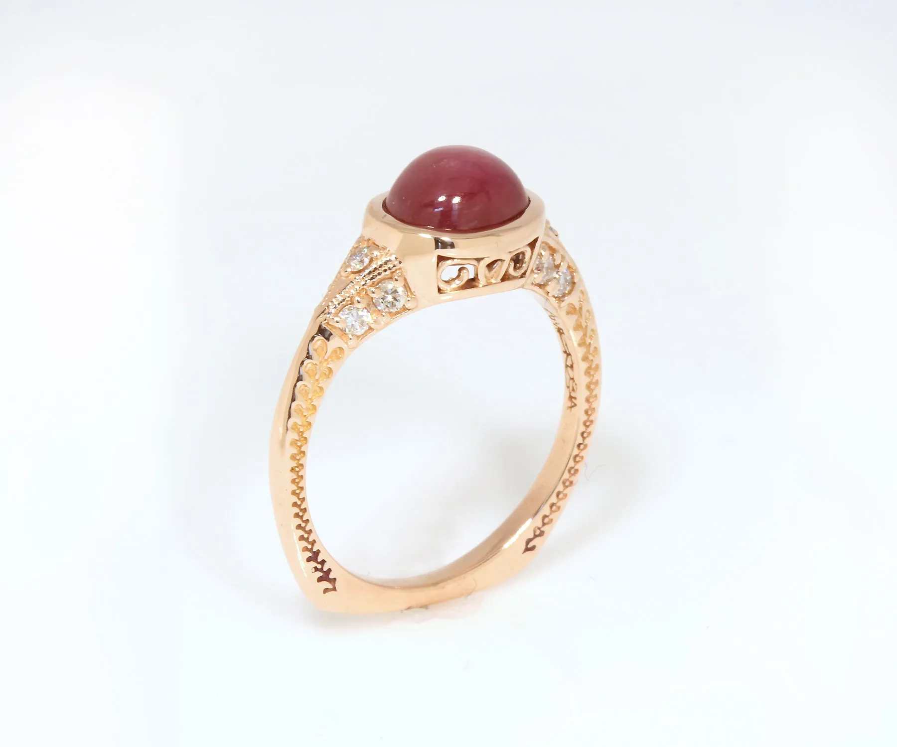Star Sapphire Custom Ring