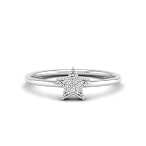 Star Shape Diamond Band