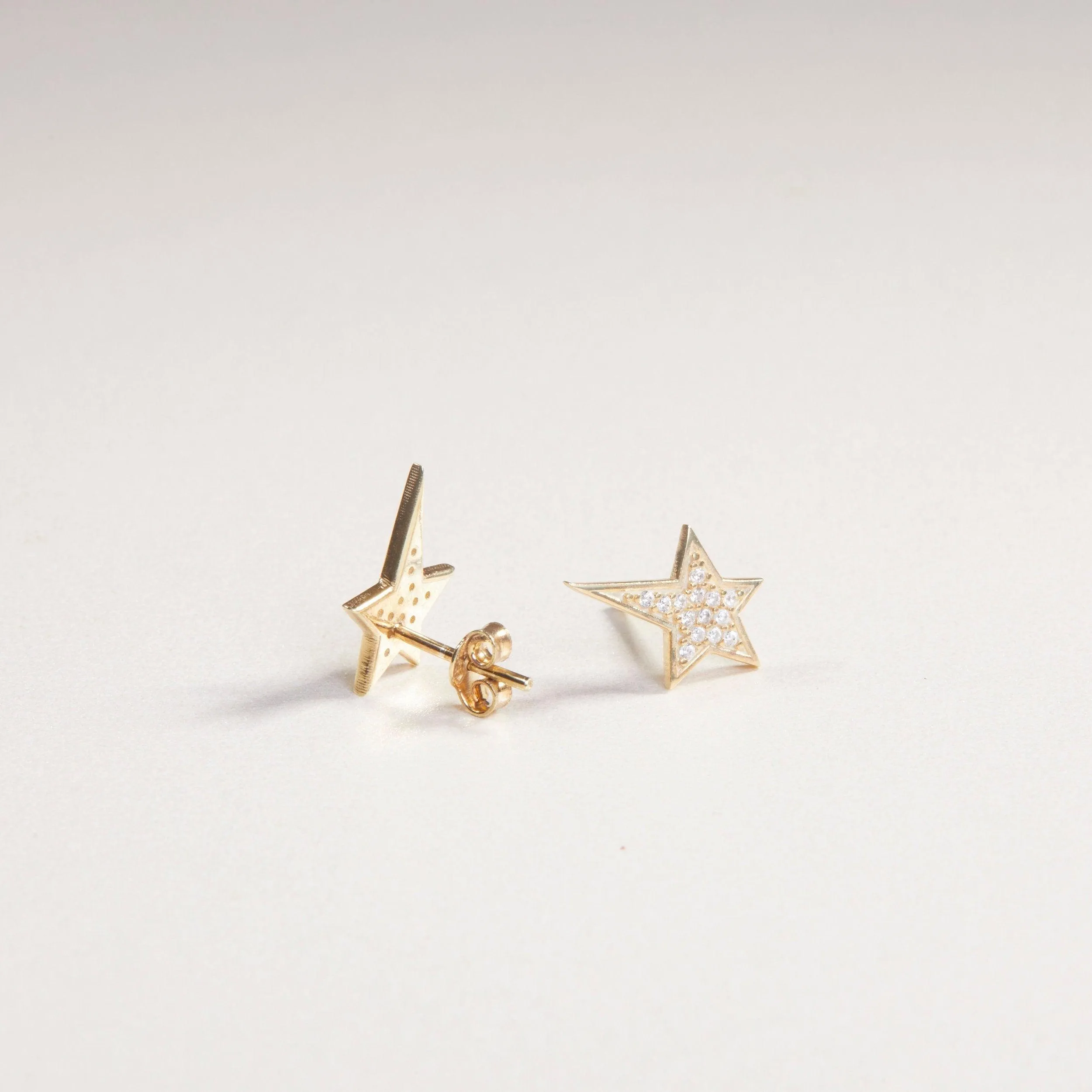 Star Stud Earrings - 18K Gold Vermeil