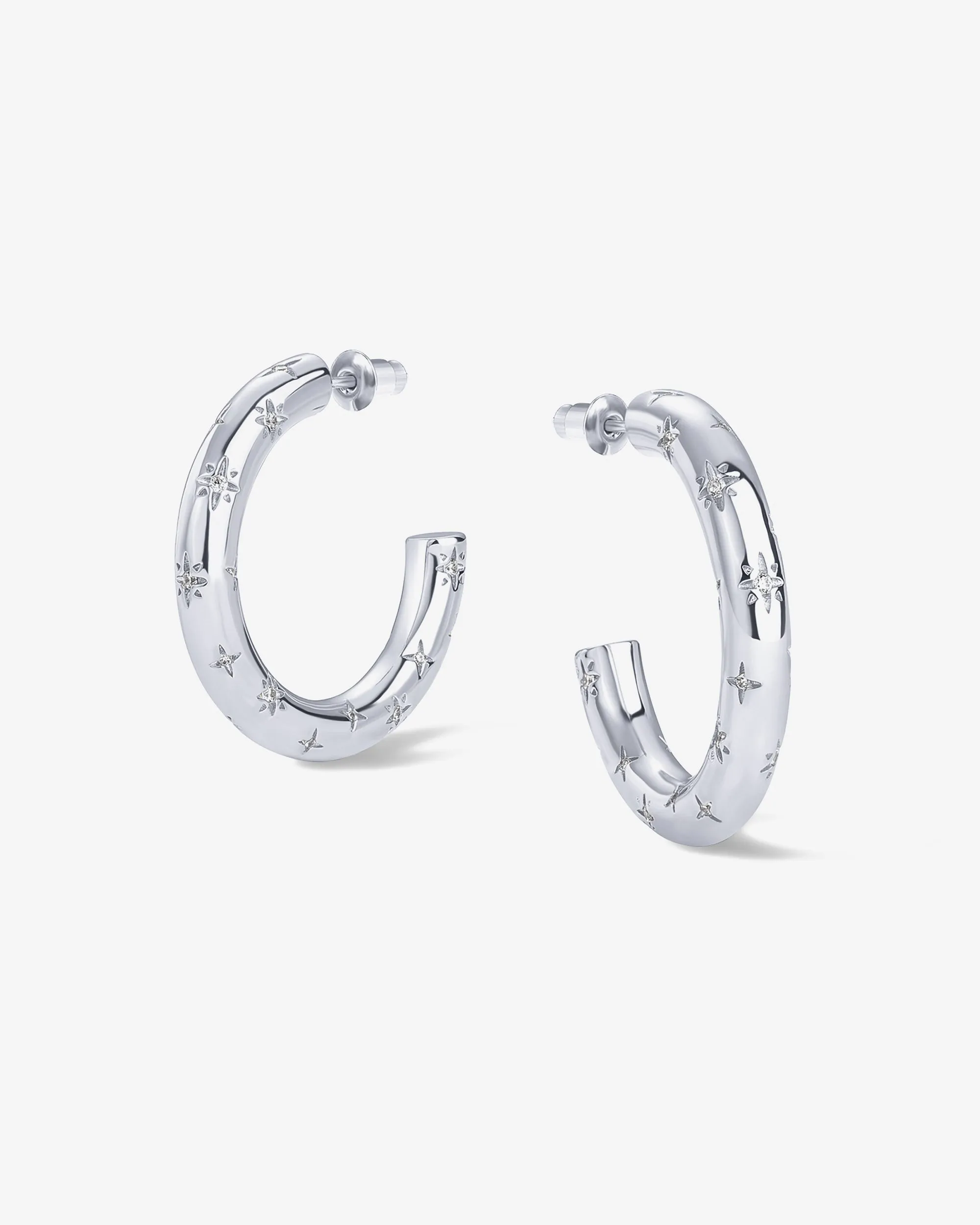 Starburst Hoop Earrings