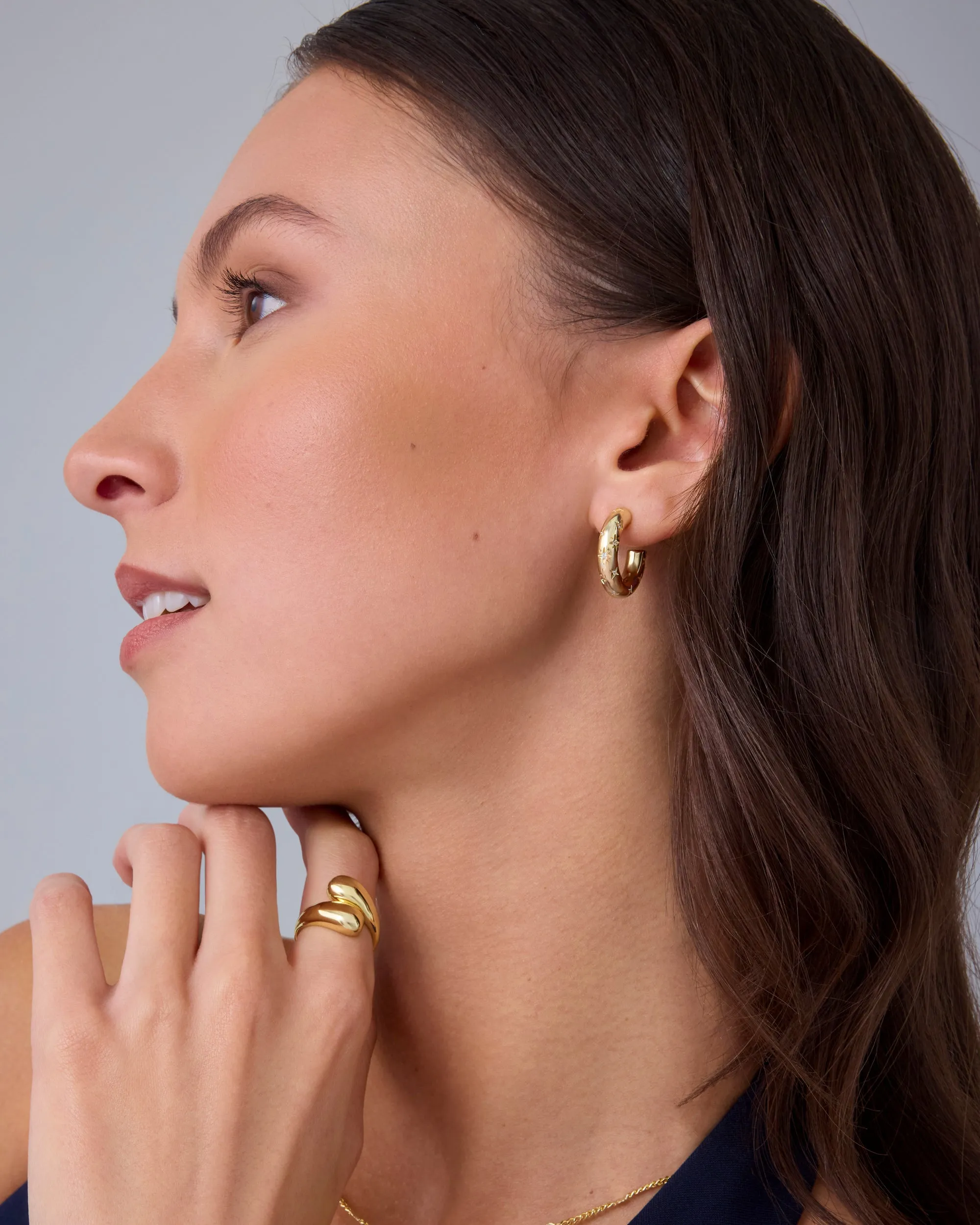 Starburst Hoop Earrings
