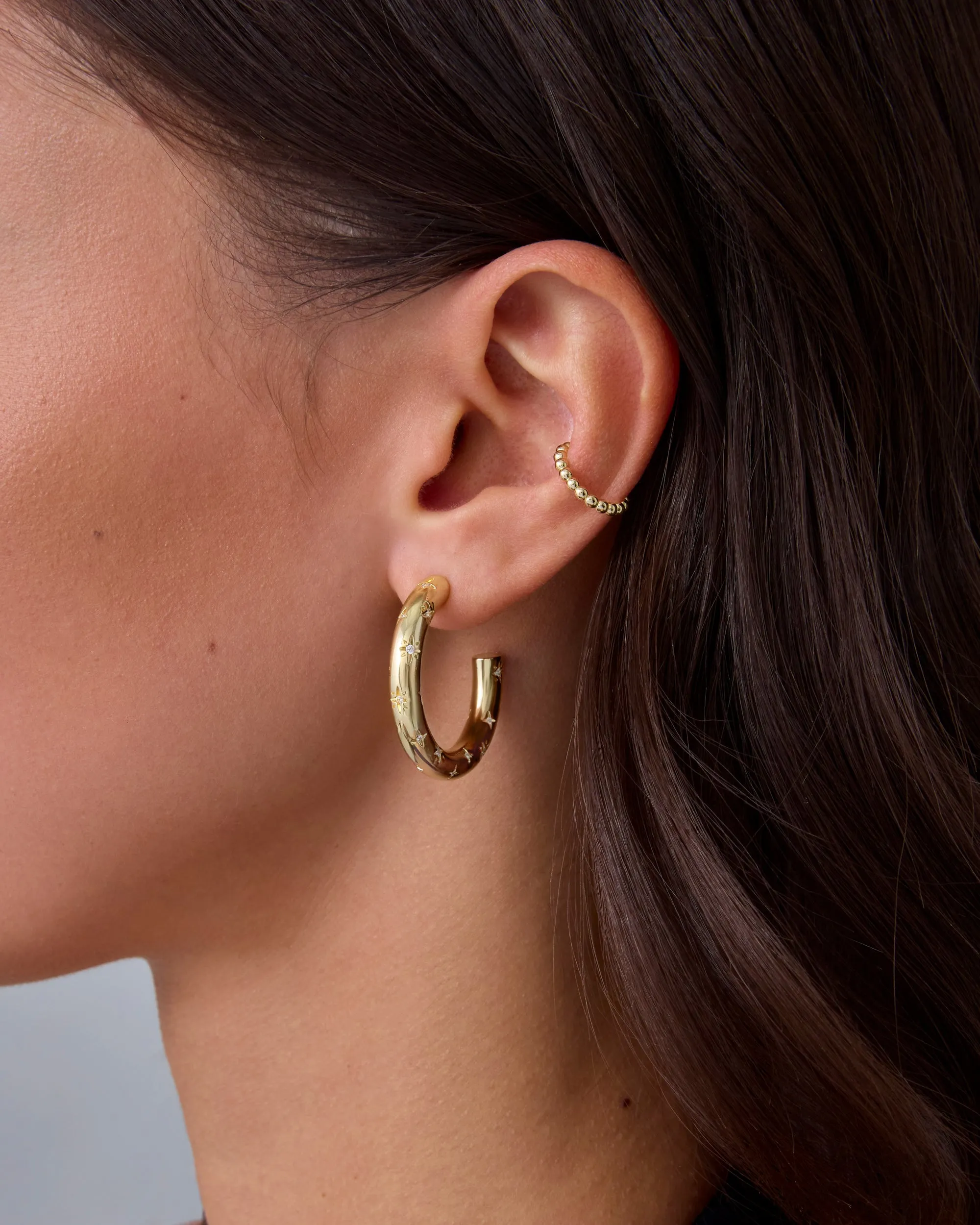 Starburst Hoop Earrings