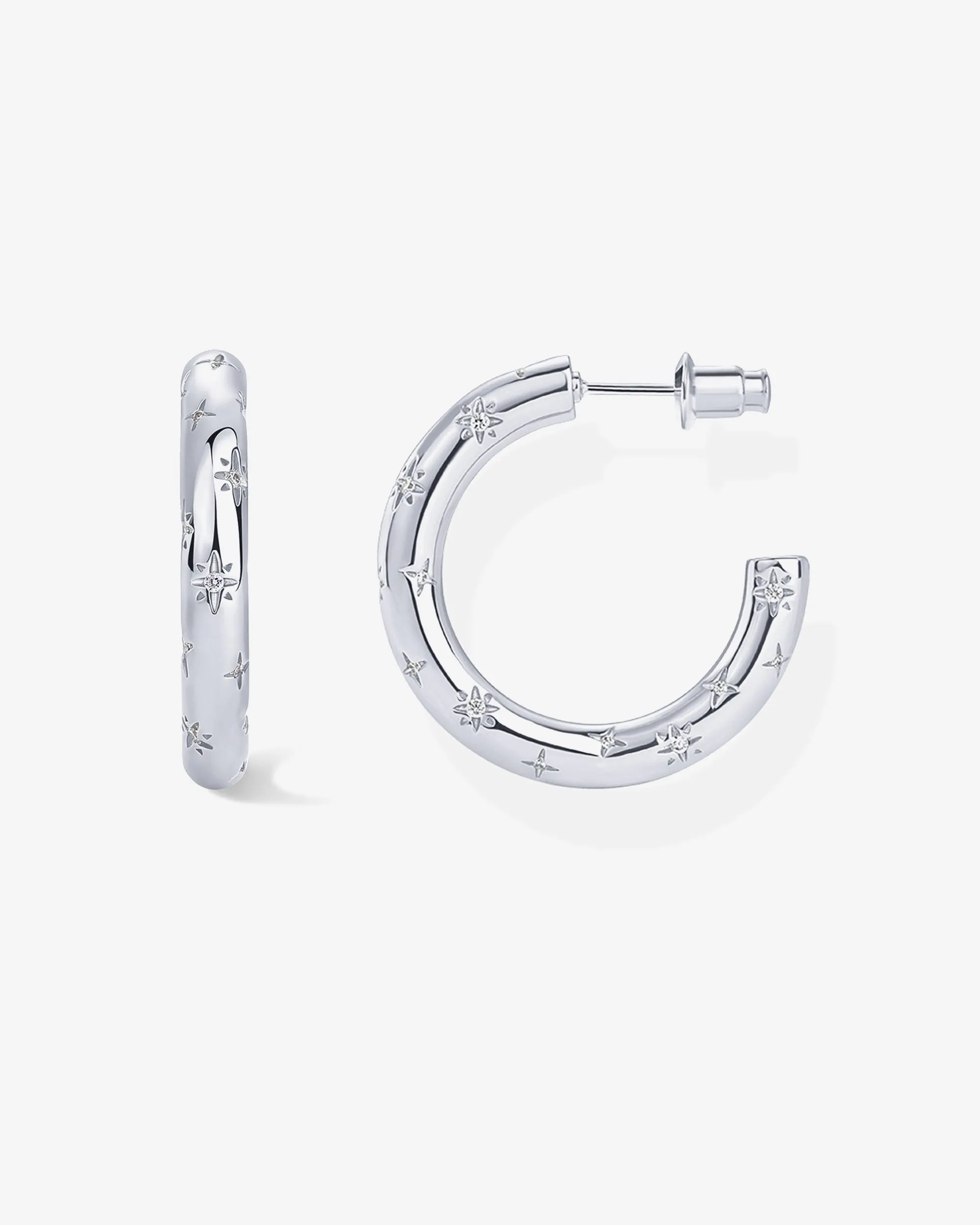 Starburst Hoop Earrings