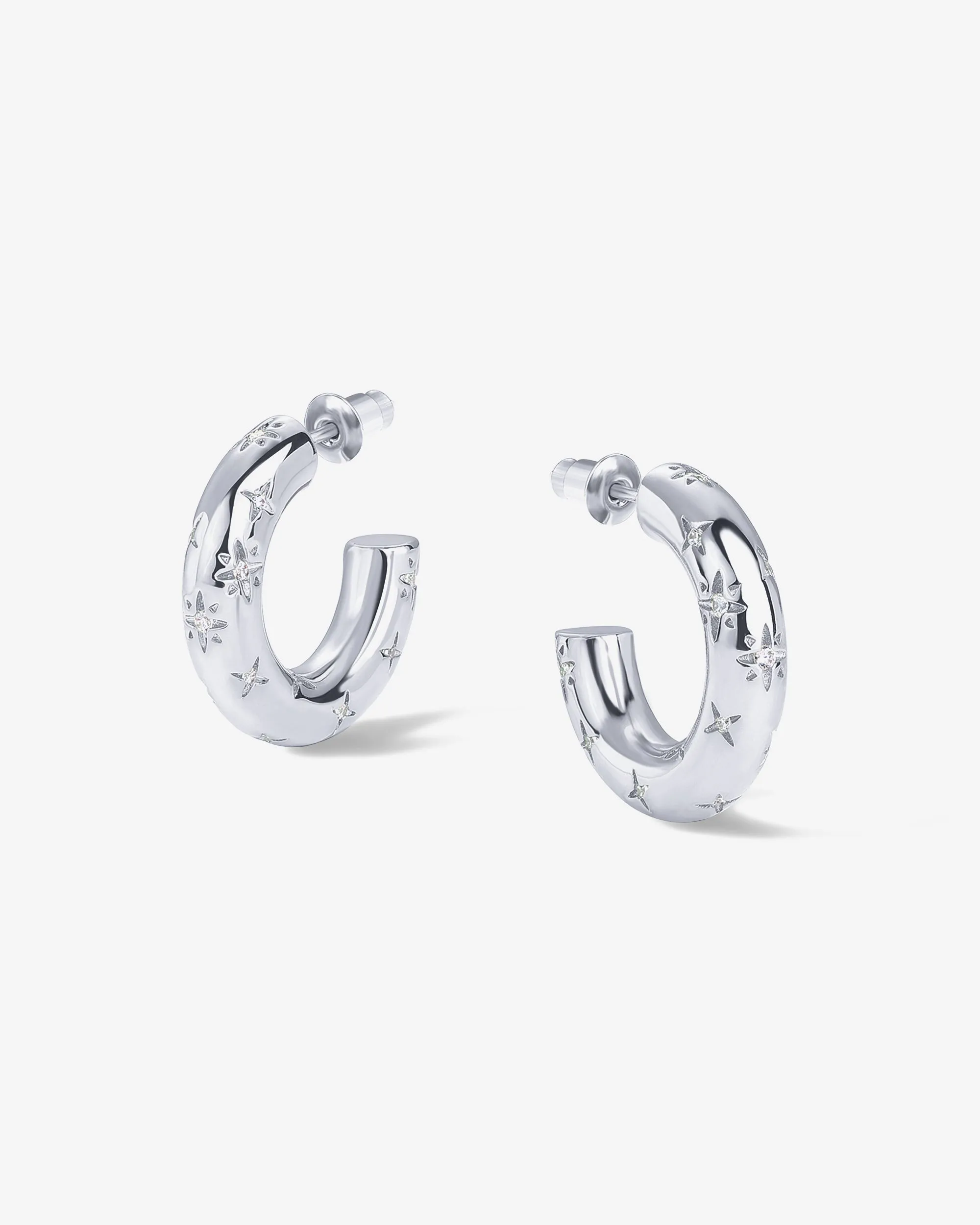 Starburst Hoop Earrings