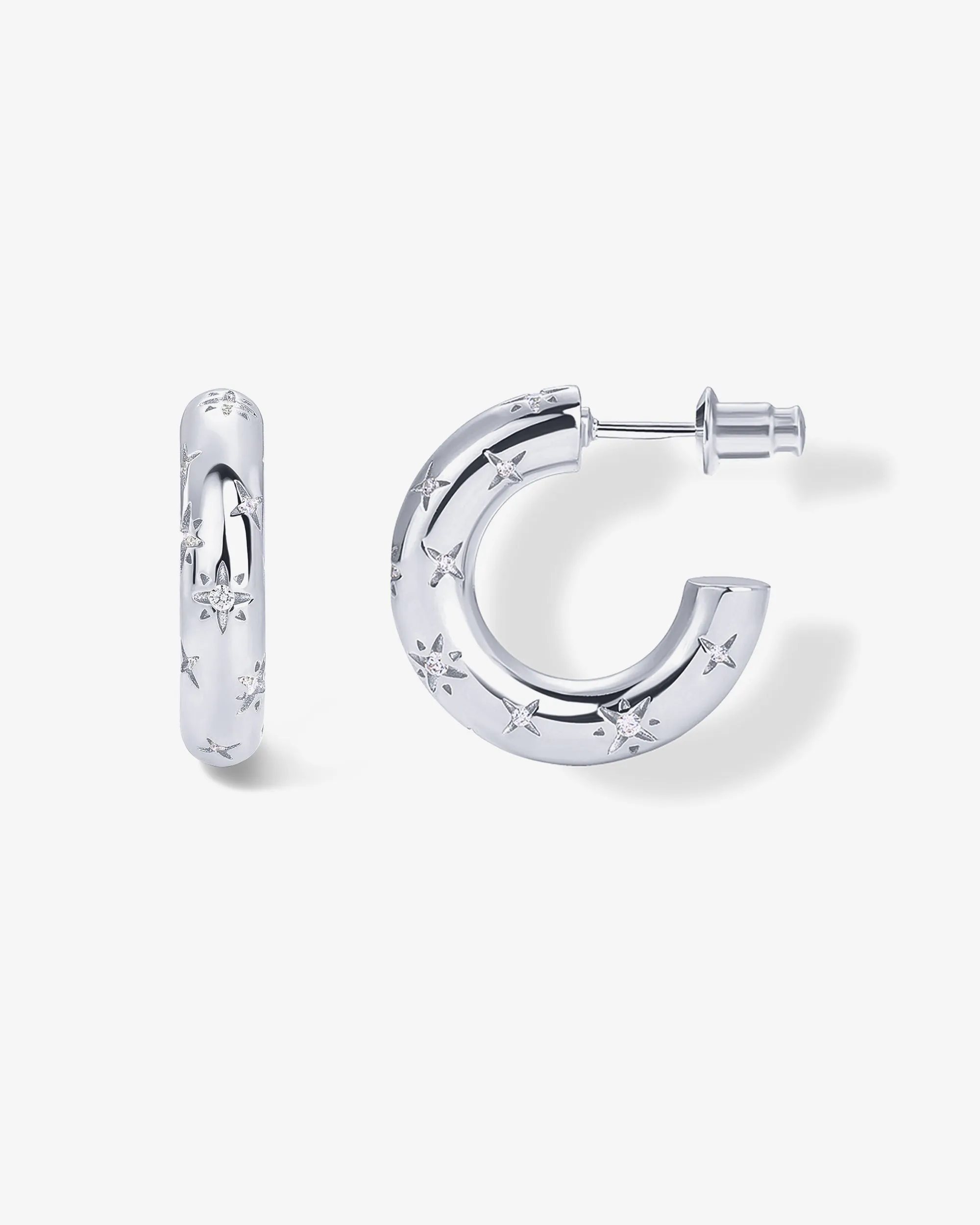 Starburst Hoop Earrings