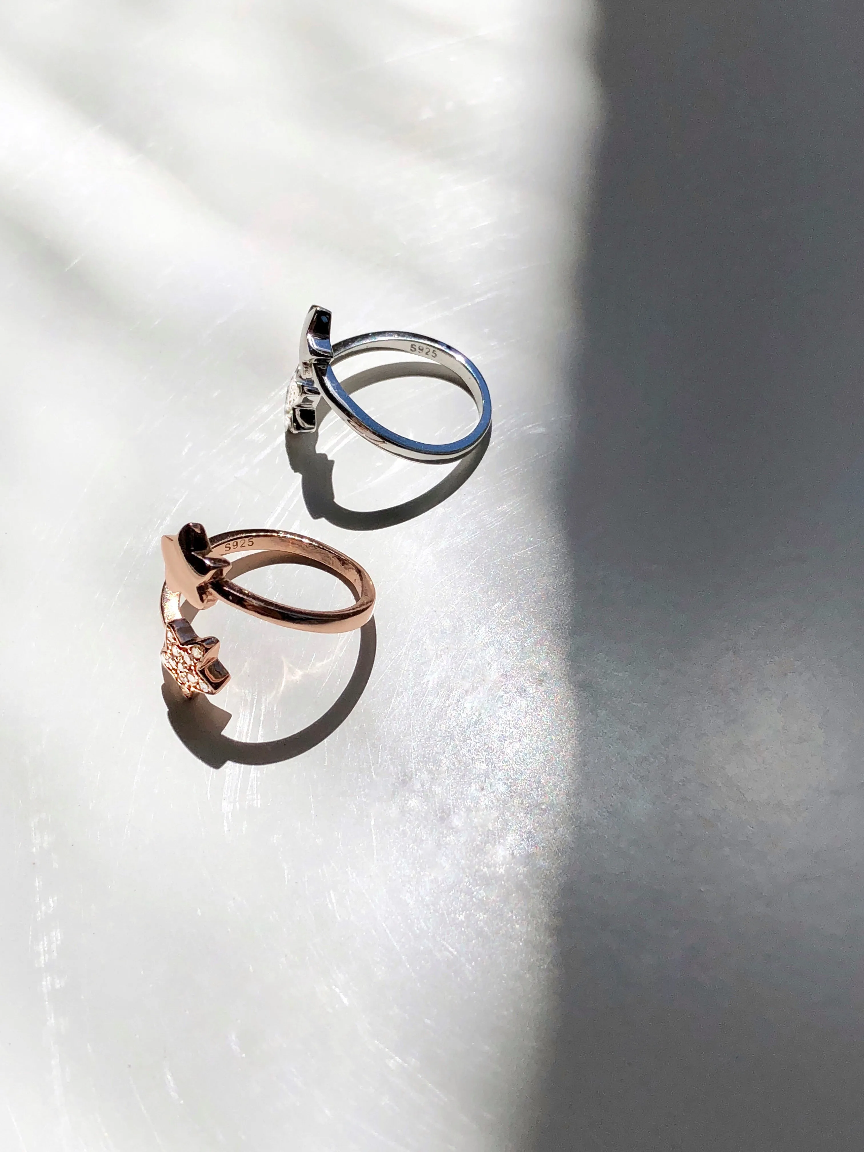Stardust Natural Diamond Ring in Rose Gold