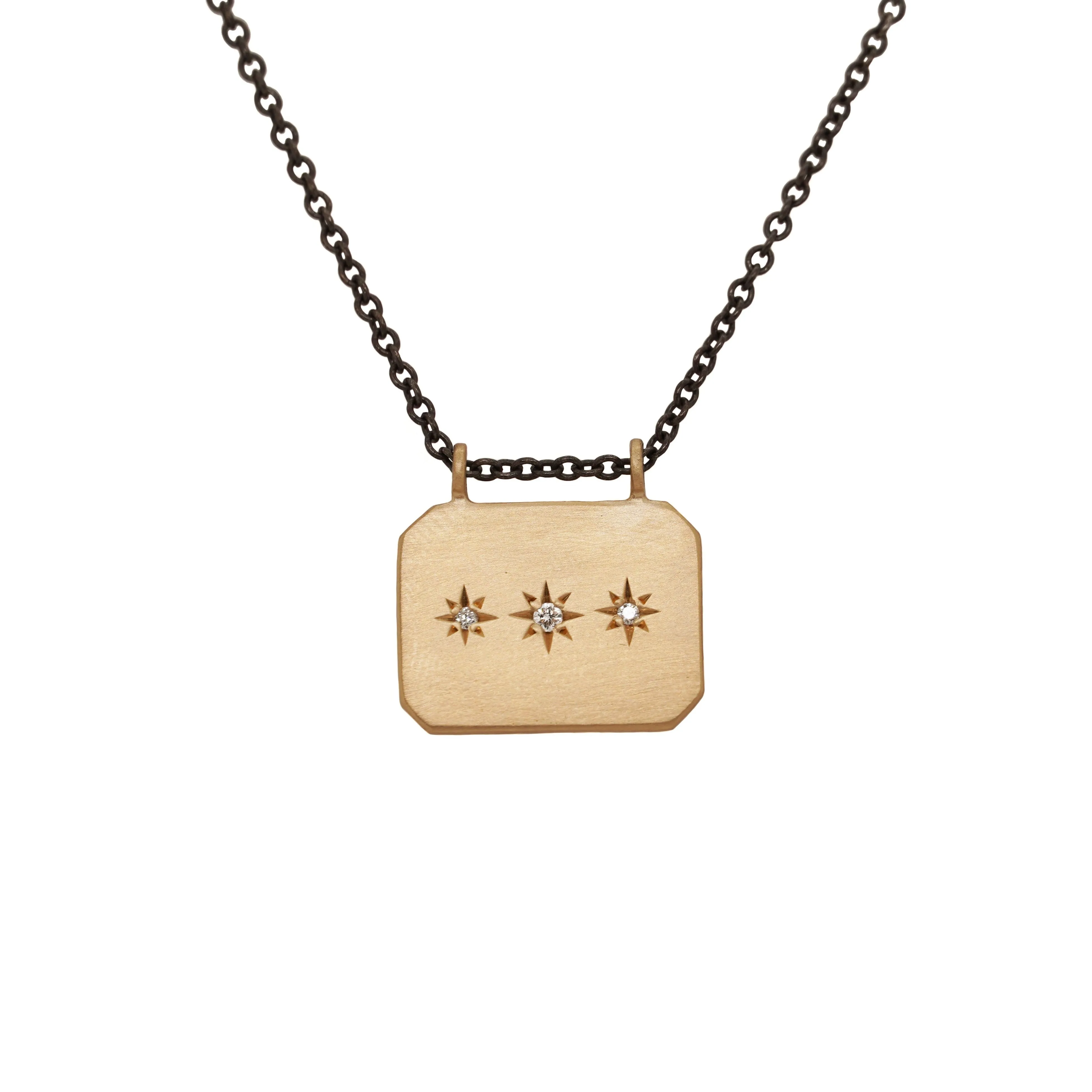 Starry Sky Rectangle Necklace