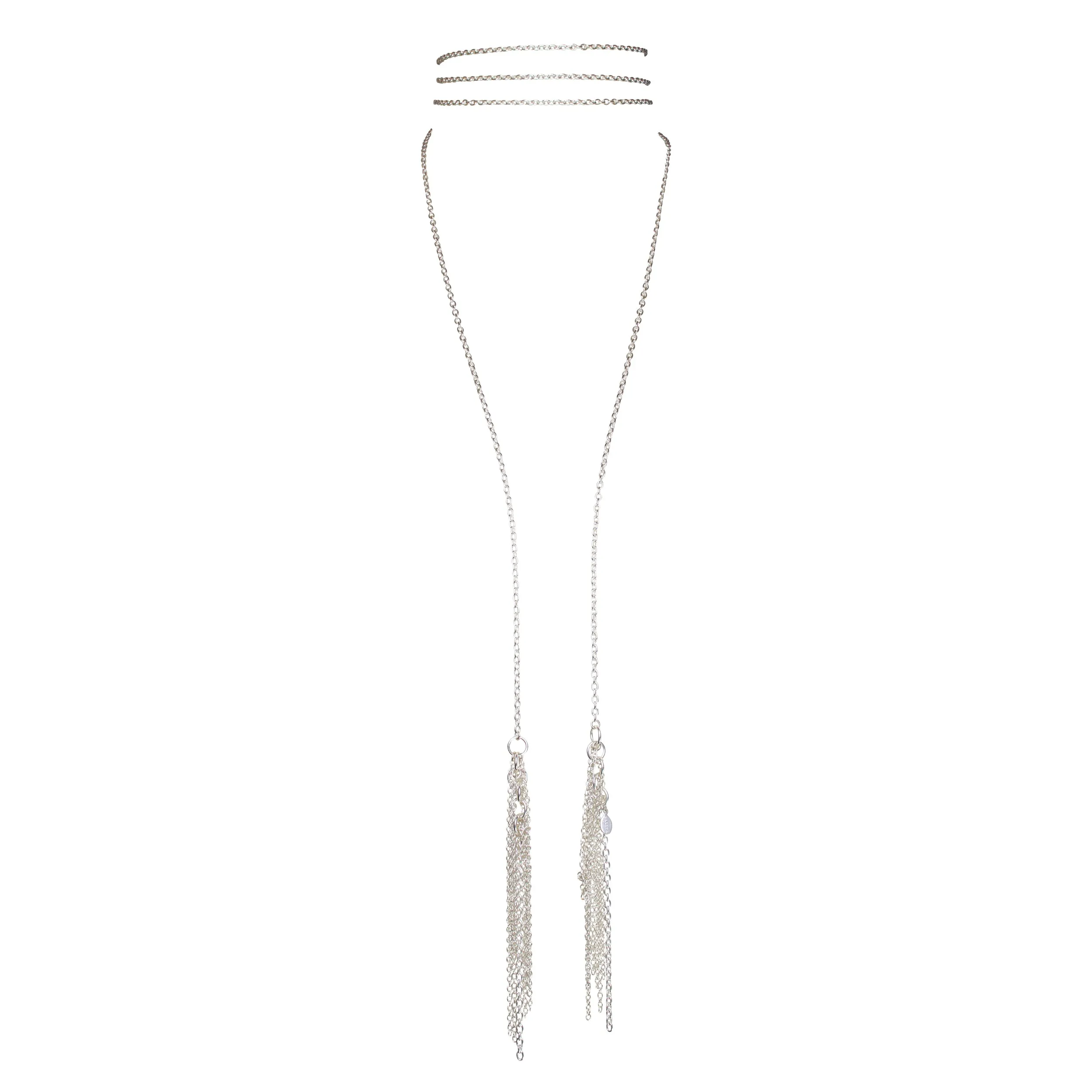 Sterling Tassel Wrap Necklace