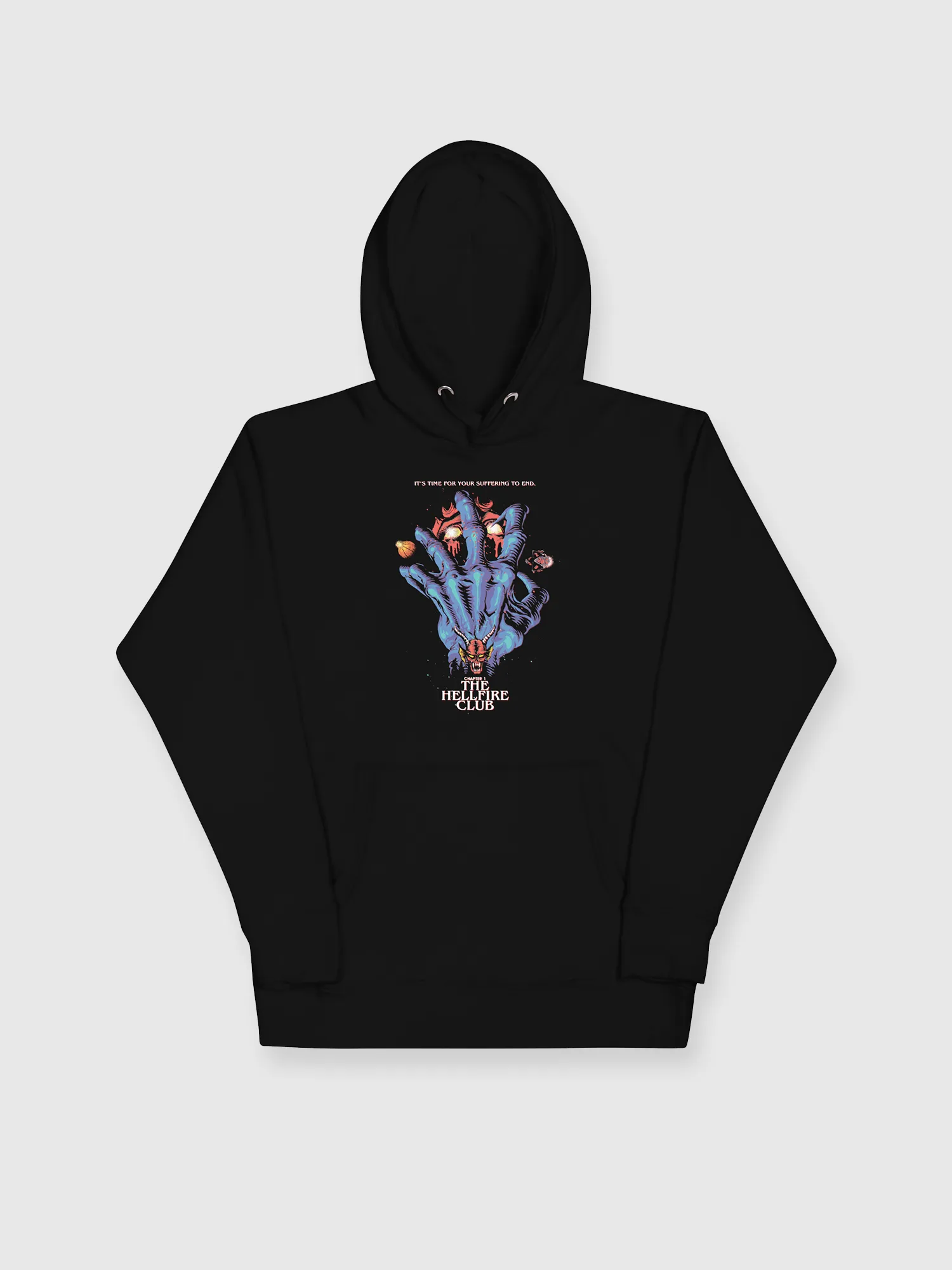 Stranger Things x Butcher Billy The Hellfire Club Unisex Hoodie [Black]