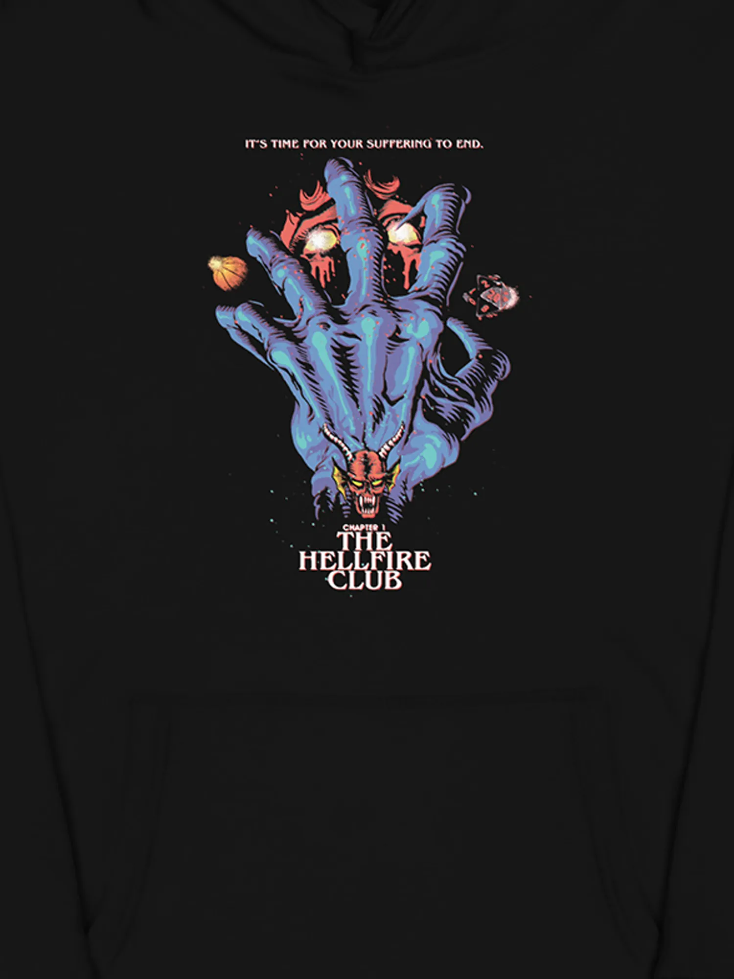 Stranger Things x Butcher Billy The Hellfire Club Unisex Hoodie [Black]