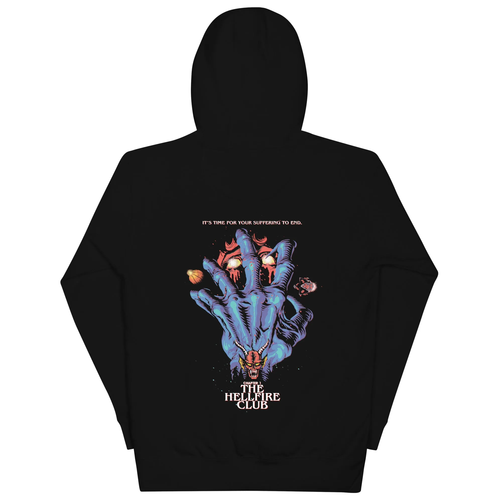 Stranger Things x Butcher Billy The Hellfire Club Unisex Hoodie [Black]