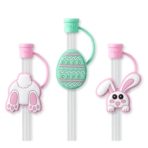 Straw Topper Set - Bunny Trail