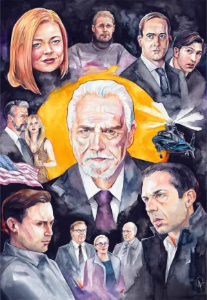 SUCCESSION Art Collage Poster