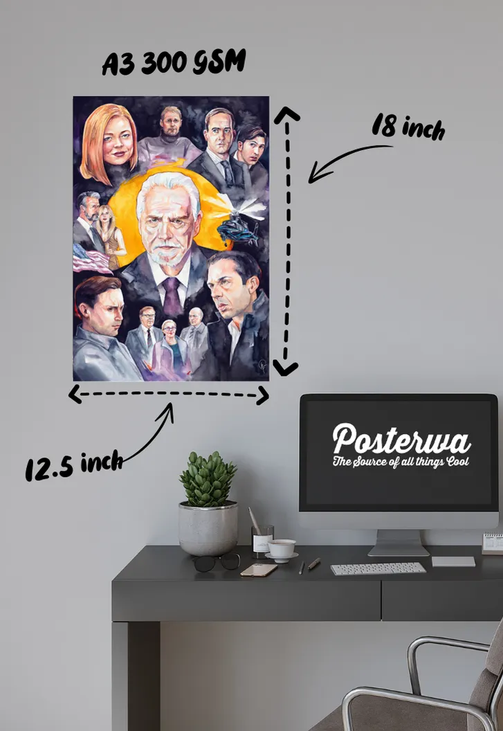 SUCCESSION Art Collage Poster