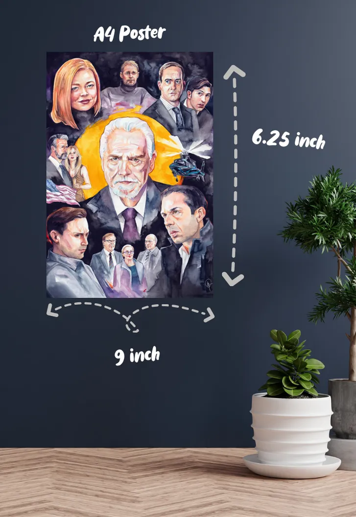 SUCCESSION Art Collage Poster
