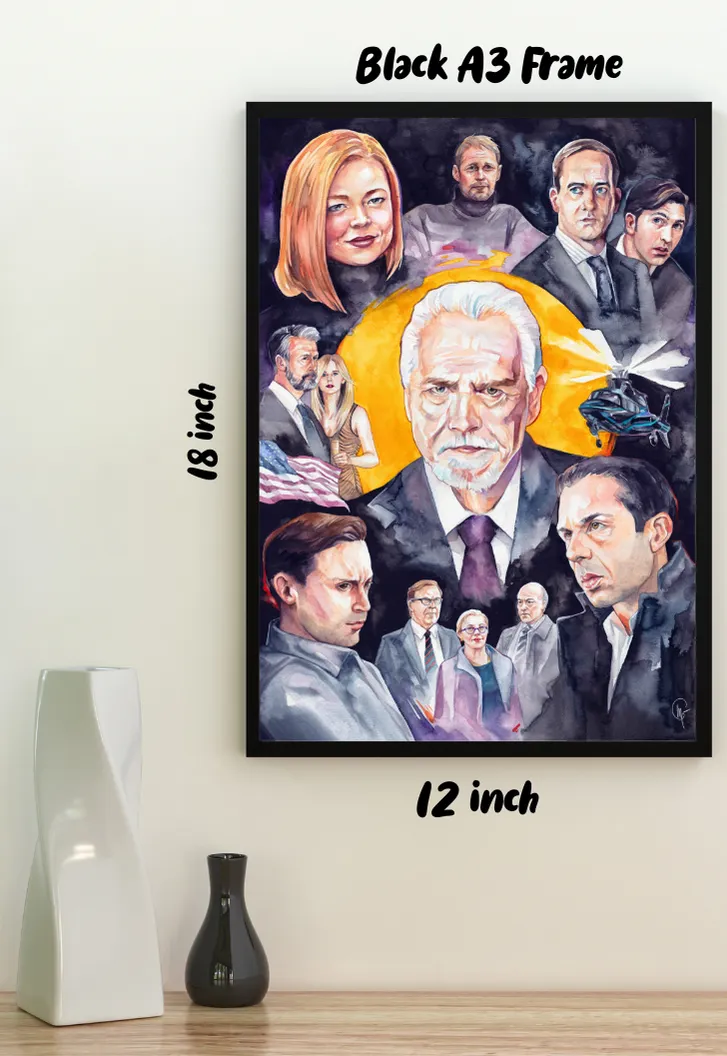 SUCCESSION Art Collage Poster