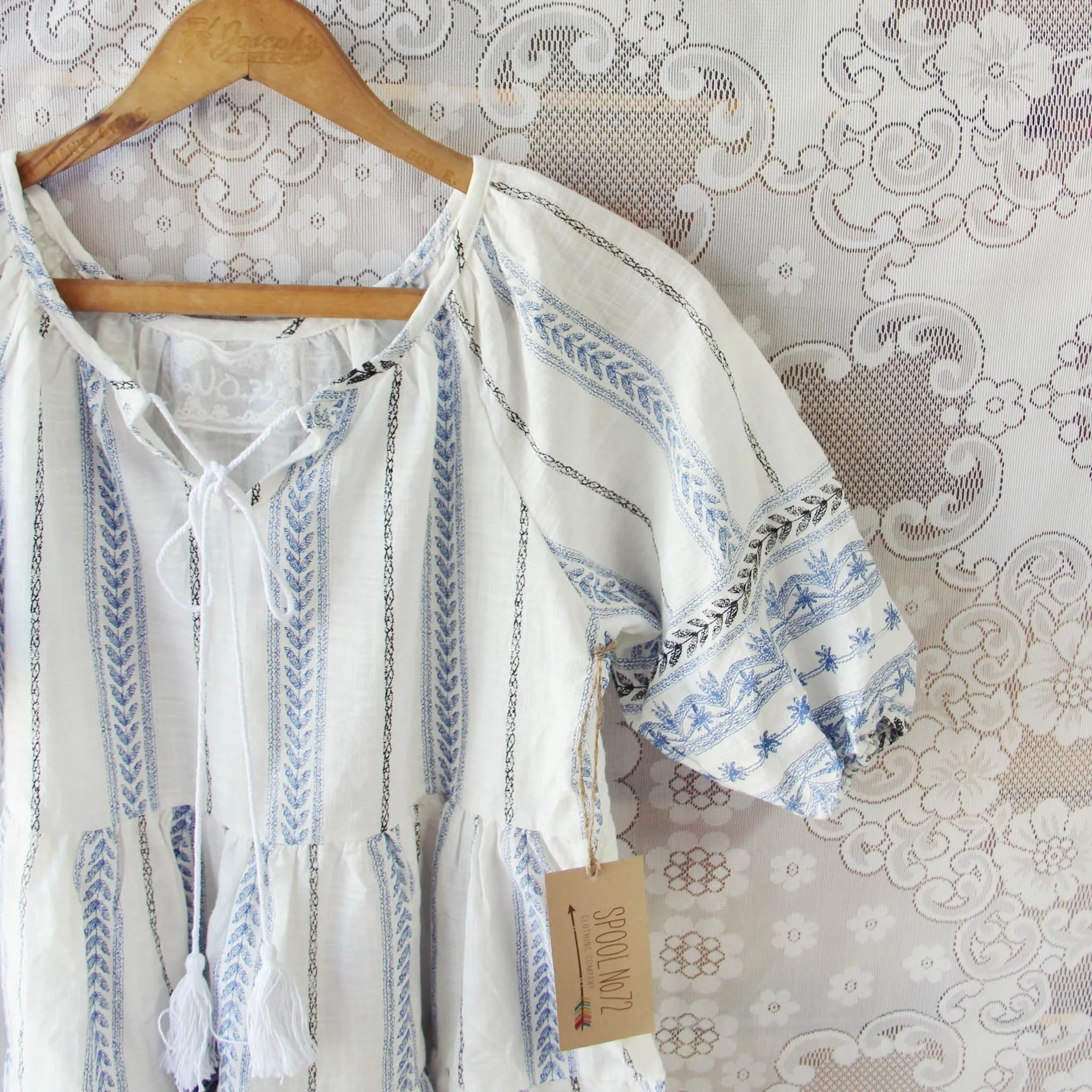 Summer Juniper Blouse in Sky (wholesale)