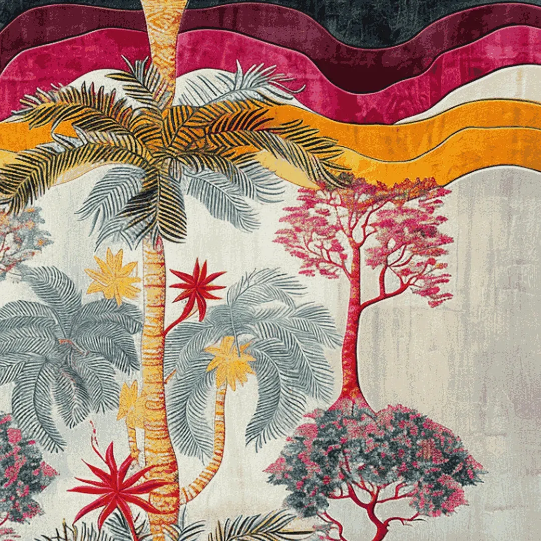 Sunset Palms Hand Tufted Rug