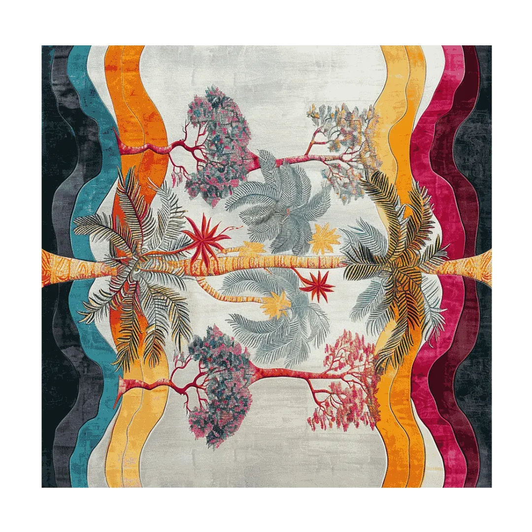 Sunset Palms Hand Tufted Rug