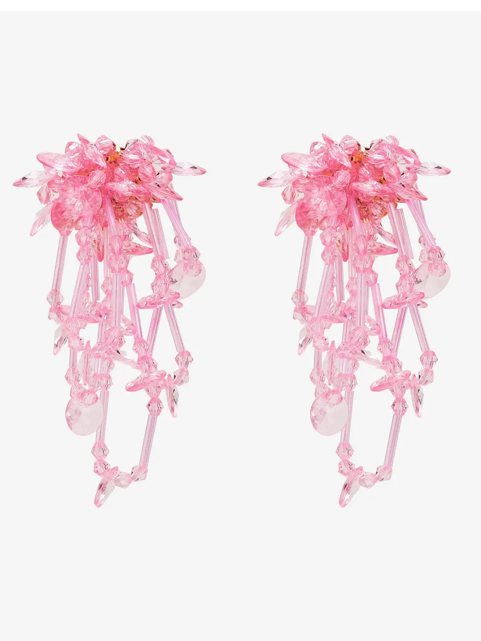 Super Fairy Handmade Beaded Tassel Earrings Bohemian Original Hand Made Earrings Large Bead Mix Earrings