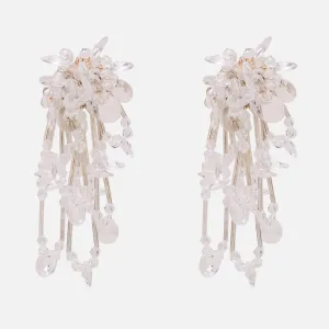 Super Fairy Handmade Beaded Tassel Earrings Bohemian Original Hand Made Earrings Large Bead Mix Earrings