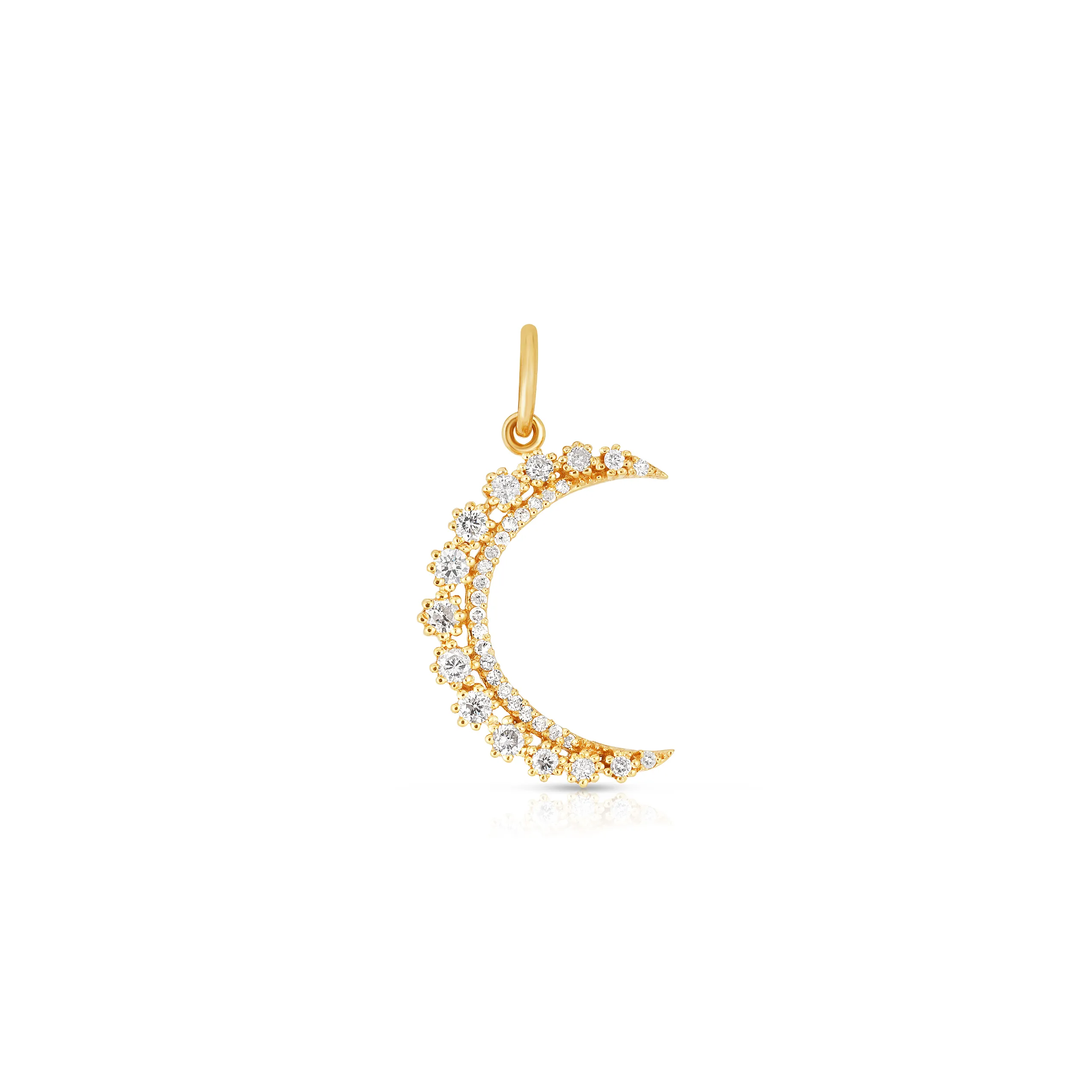 Tara Mikolay Diamond Crescent Moon Charm
