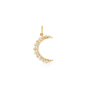 Tara Mikolay Diamond Crescent Moon Charm