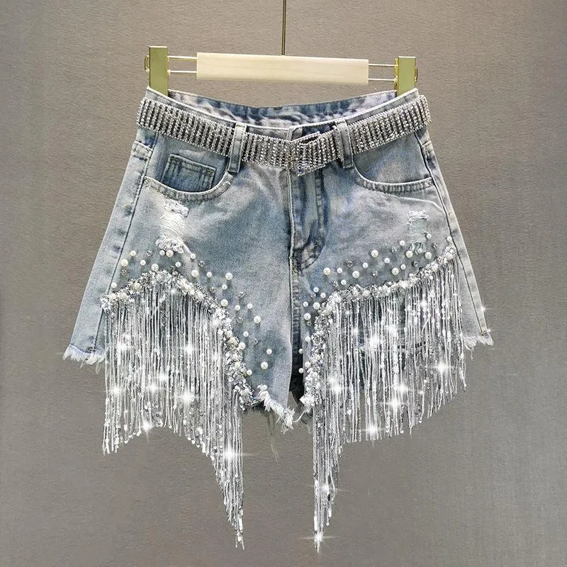 Tassel Denim Shorts