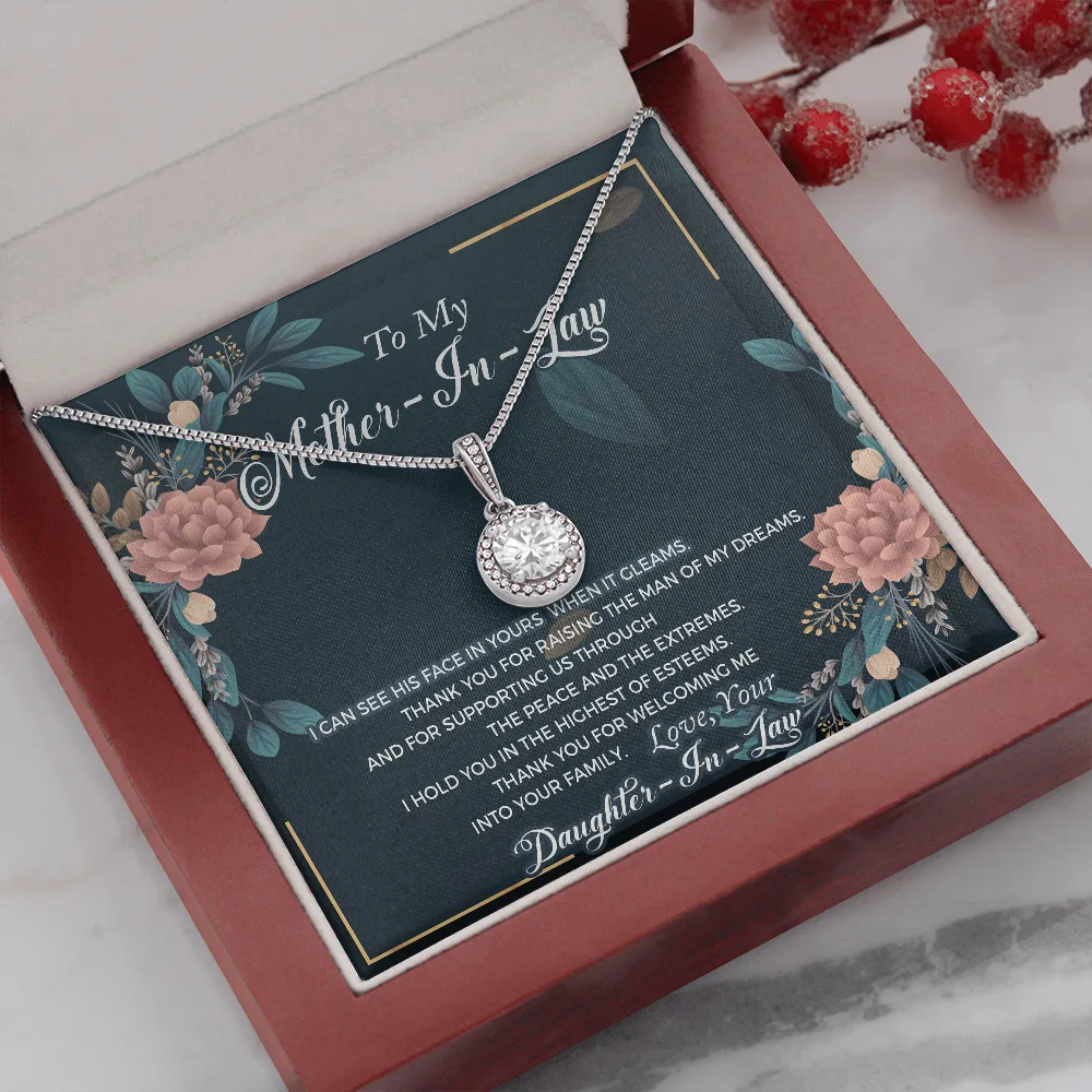 Thank you for welcoming me-Eternal Hope Necklace for Mother In Law