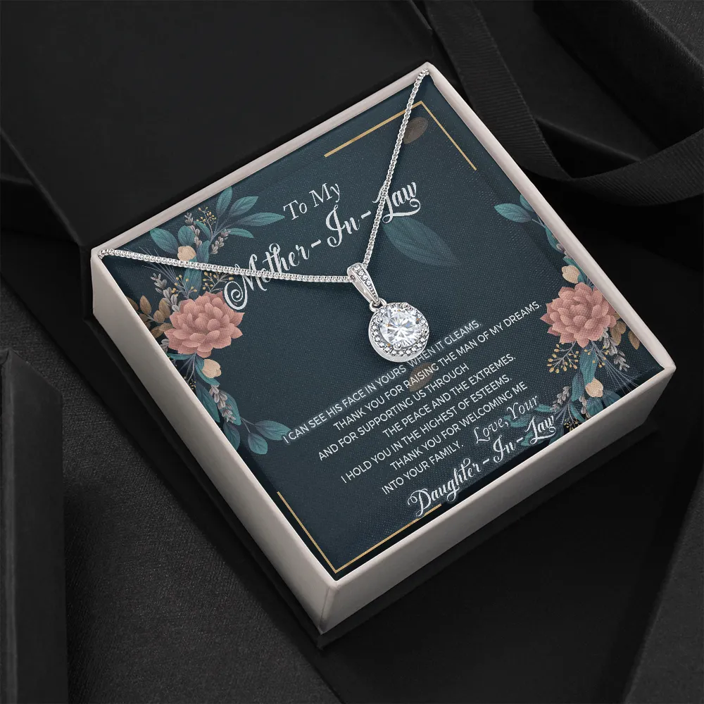 Thank you for welcoming me-Eternal Hope Necklace for Mother In Law